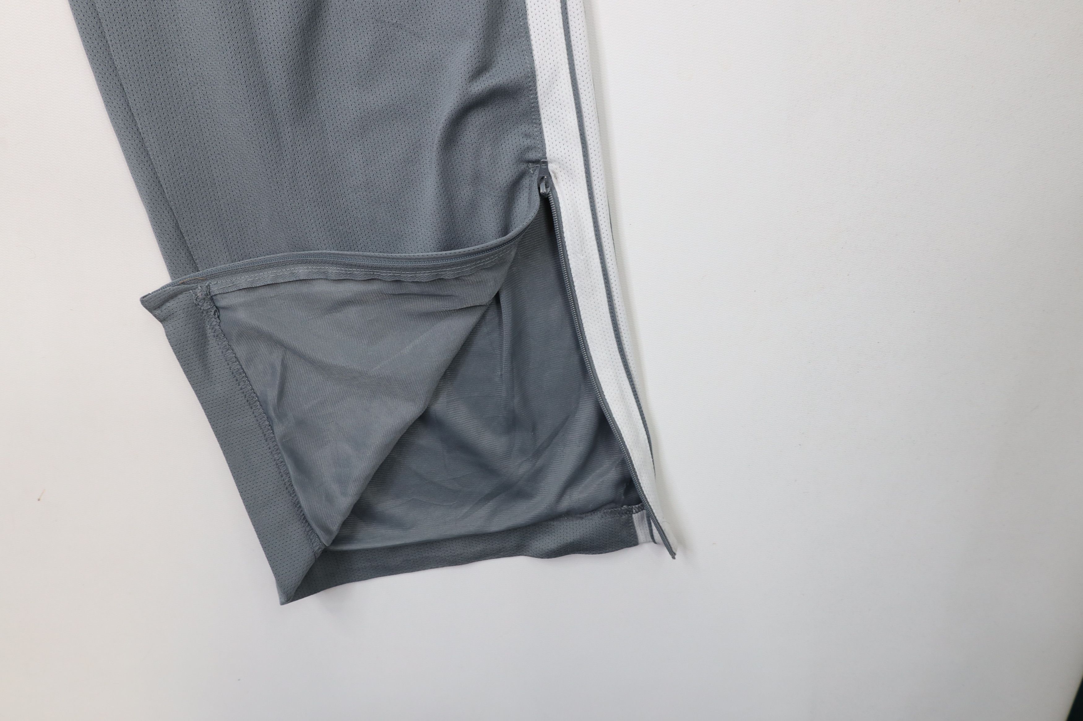 Nike × Vintage Vintage Nike Basketball Mini Swoosh Wide Leg Pants Gray Size US 34 / EU 50 - 5 Thumbnail