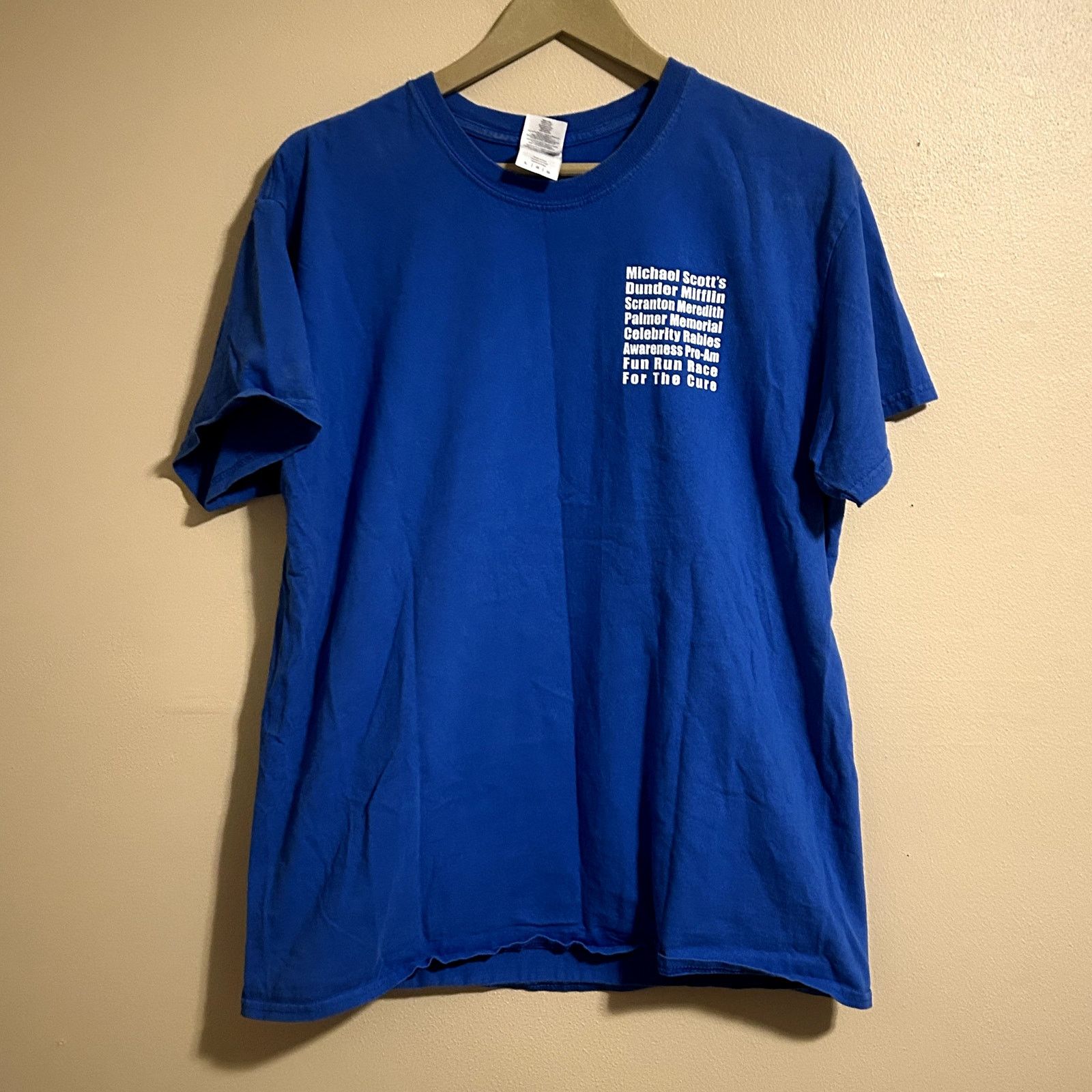 Gildan Y2K The Office Race for The Cure T-Shirt Large Size US L / EU 52-54 / 3 - 3 Thumbnail