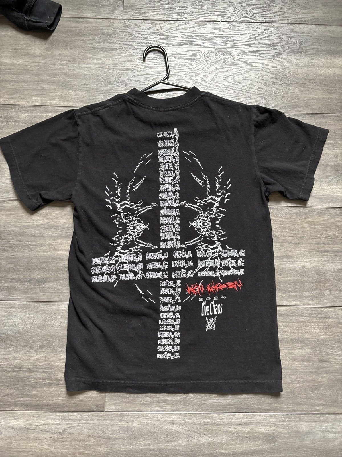 Destroy Lonely × Ken Carson × Playboi Carti Ken Carson “A Great Chaos” Tour Merch – T Shirt Size US S / EU 44-46 / 1 - 2 Thumbnail