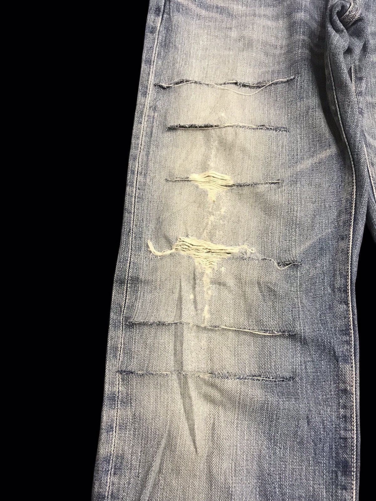 Edwin 💥THRASHED💥EDWIN Low Rize Selvedge Heavy Distrssed Denim F30 Size US 32 / EU 48 - 5 Thumbnail