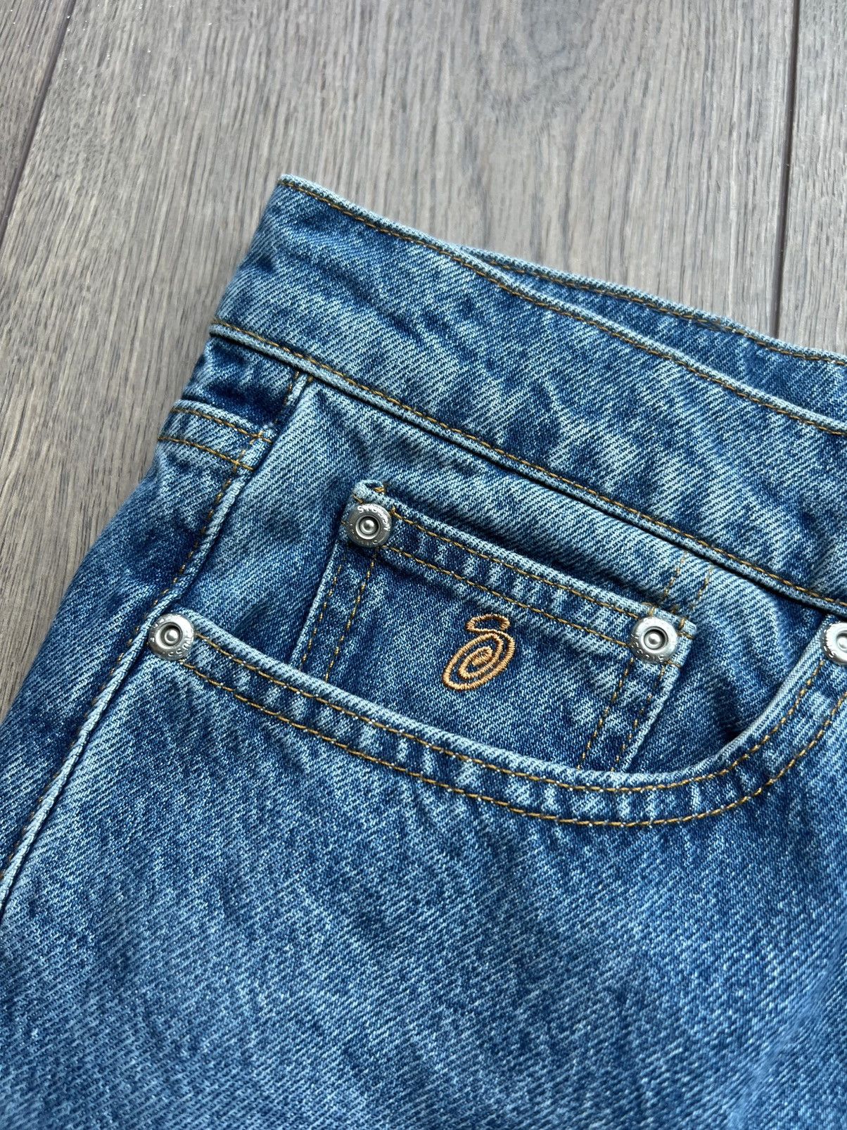 Stussy Stussy New Classic Denim Jean 30 Medium Blue Size US 30 / EU 46 - 4 Thumbnail