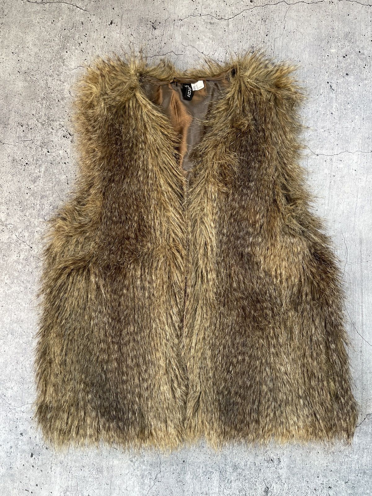 Japanese Brand × Vintage Vintage Y2K Faux Fur vest Japanese streetwear style size XL Size XL / US 12-14 / IT 48-50 - 2 Thumbnail