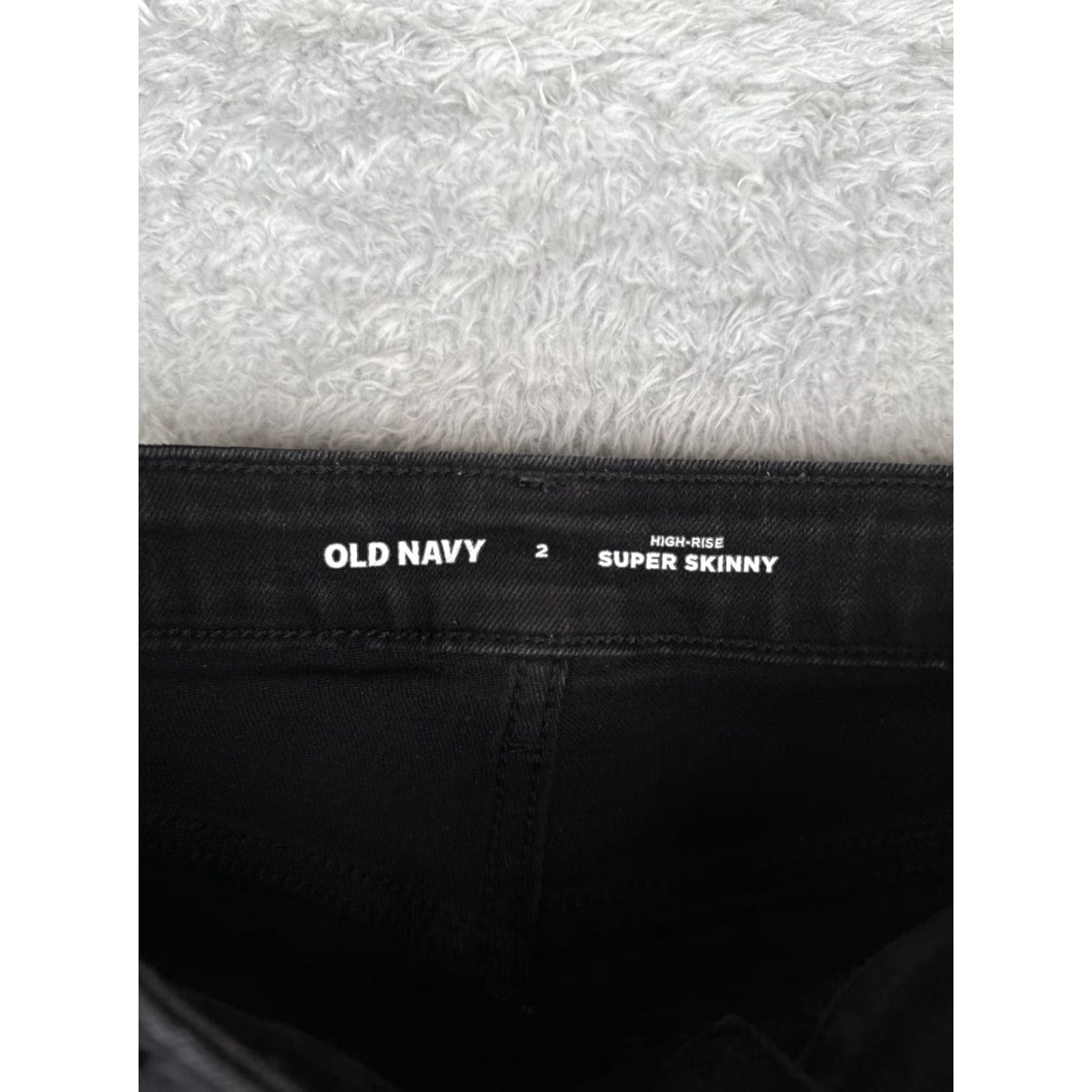 Old Navy Old Navy Jeans Womens 2 Black Denim Skinny Mid Rise 26x28 Cotton 26 Inseam 28 Inseam 28 - 90s Retro American Brand Old Navy Womens Jeans Size 26" / US 2 / IT 38 - 6 Thumbnail