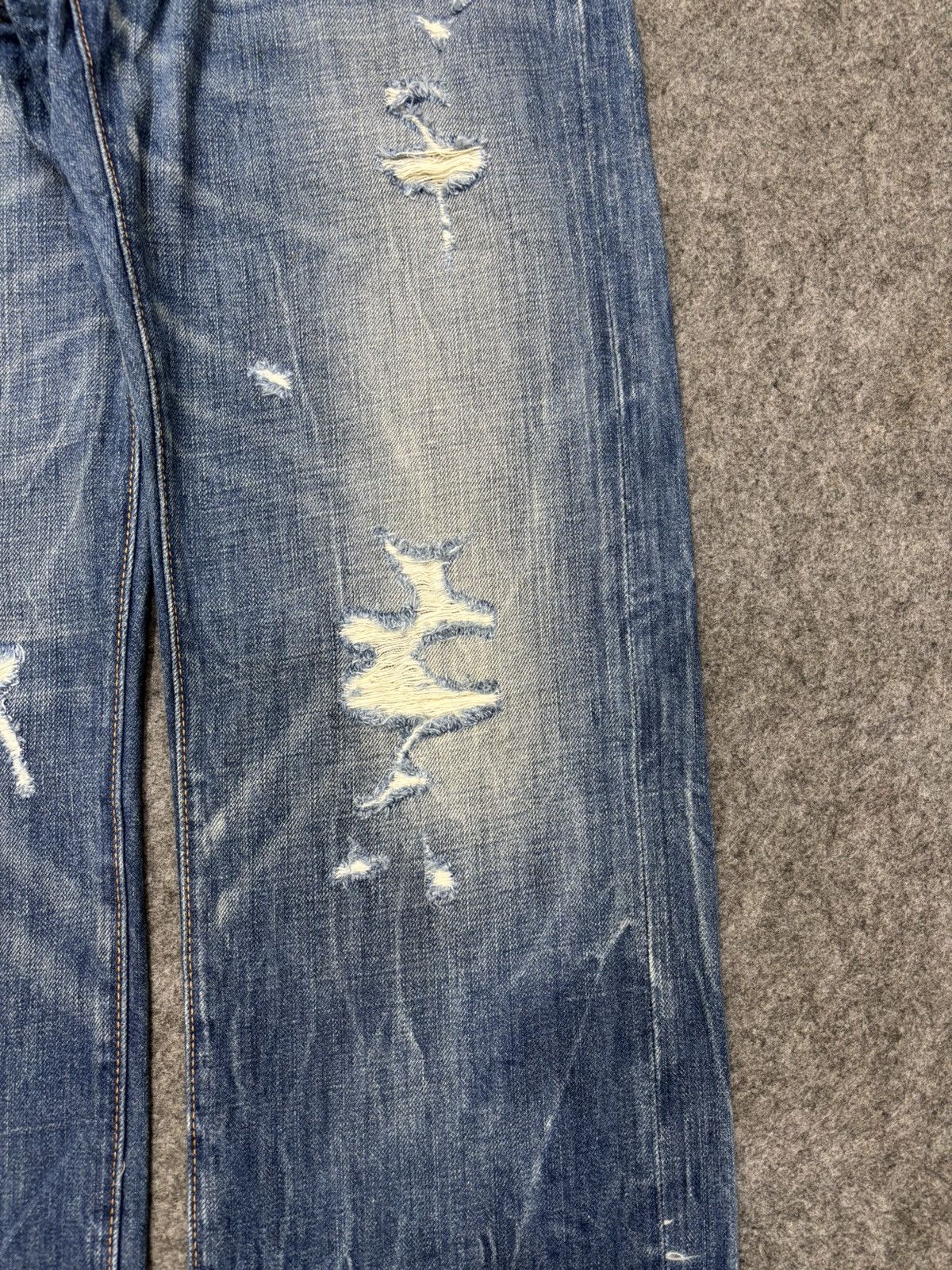 Hollister 💥90s Style💥Hollister Heavy Distressed Style Denim F636 Size US 33 - 5 Thumbnail