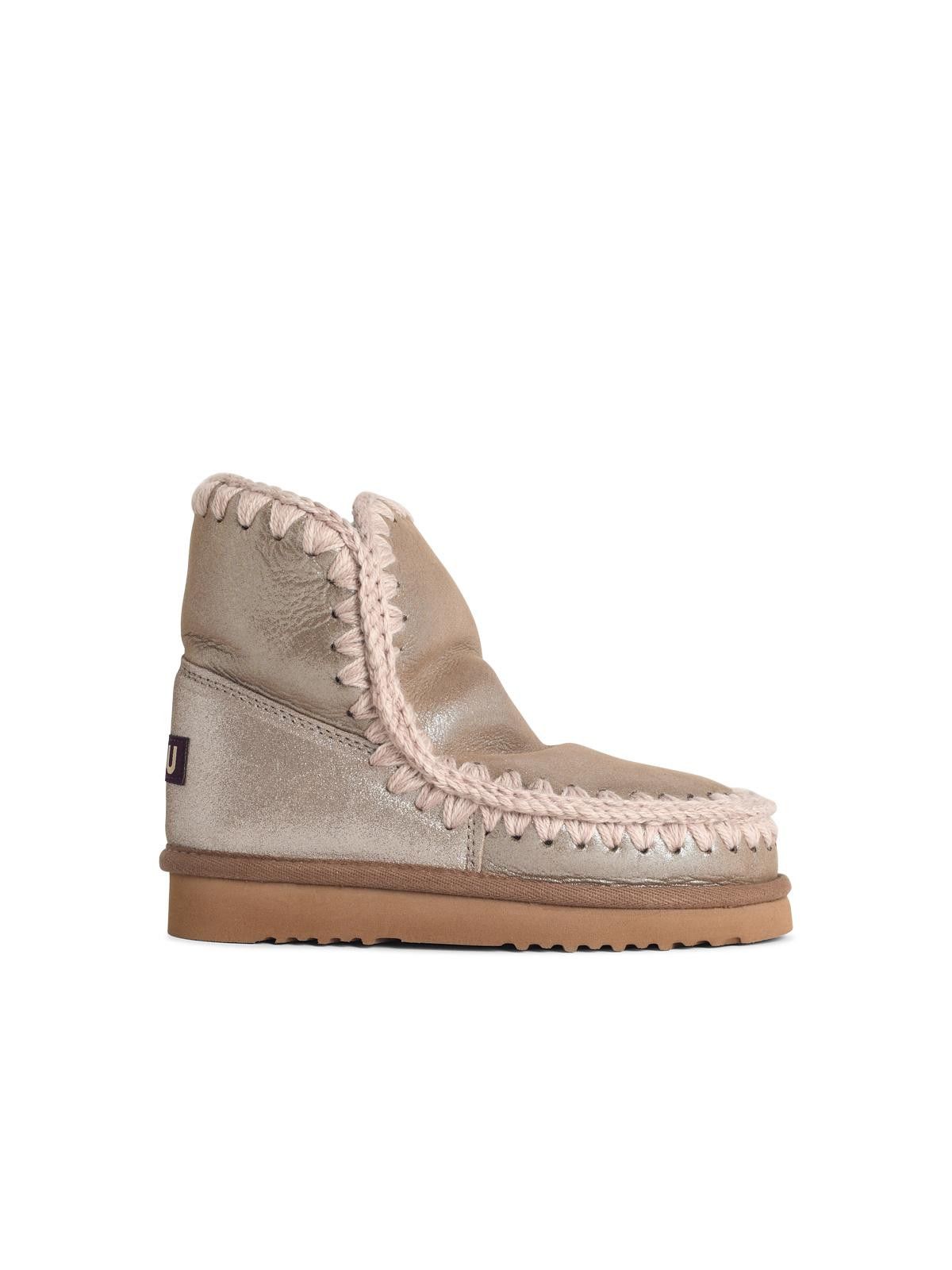 Mou MOU 'Eskimo 18' Silver Ankle Boots Size US 6 / IT 36 - 1 Thumbnail