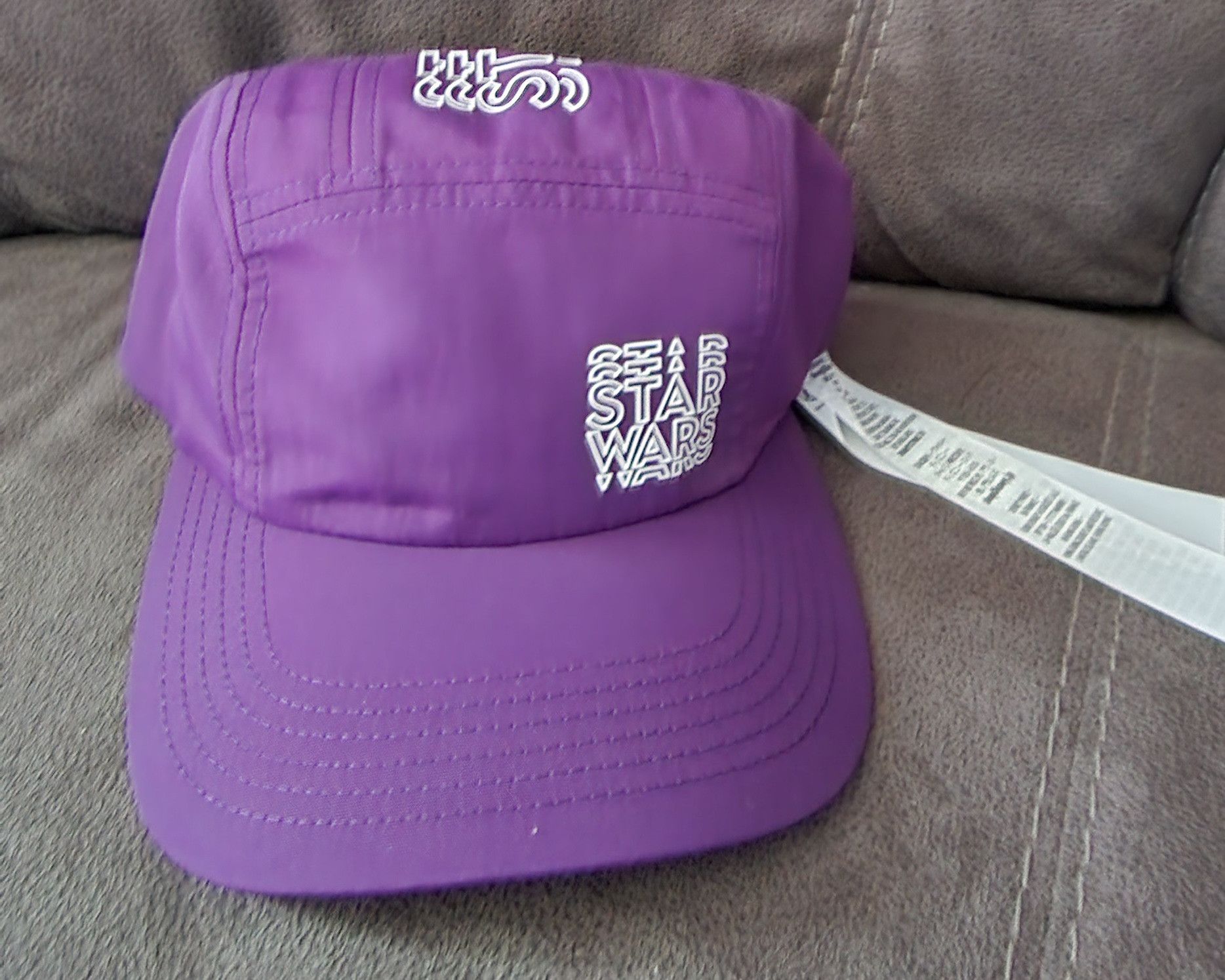 Disney NWT Disney Star Wars Purple Adjustable 5 Panel Hat Cap Adult Size ONE SIZE - 1 Thumbnail