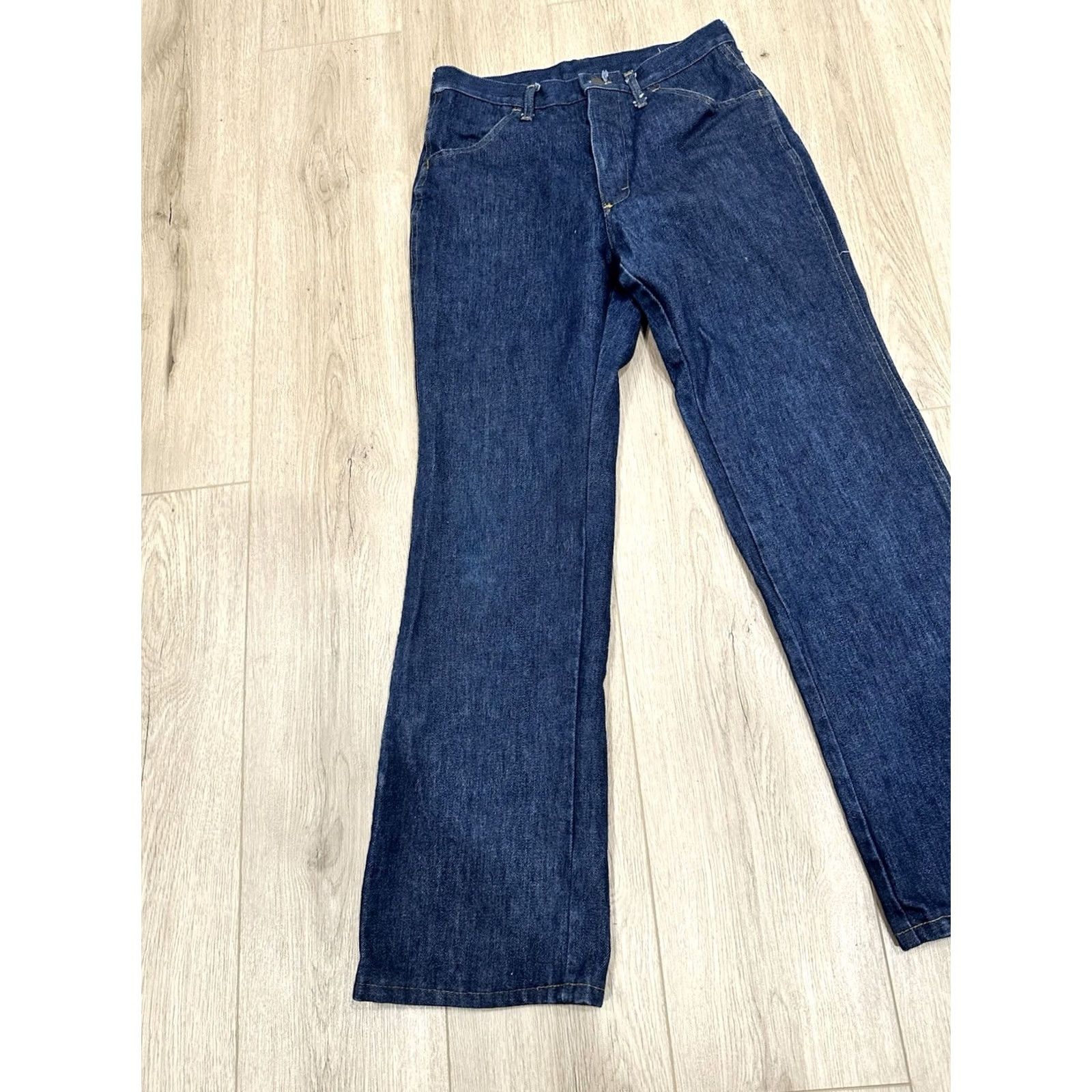 Vintage VINTAGE Jeans Men Bootcut 30x30 USA 80s 90s Denim Blue Cotton Blend Zipper Logo Pocket" Size US 30 / EU 46 - 3 Thumbnail