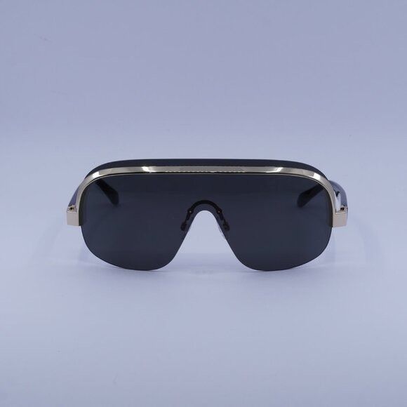 Palm Angels Palm Angels PERI10I KING 1007 Sunglasses Black/Gold Shield Size ONE SIZE - 2 Thumbnail