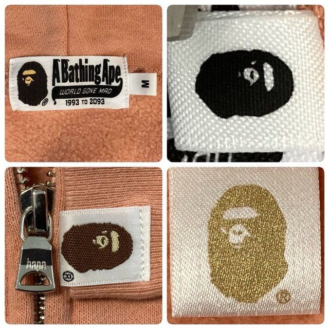 Bape BAPE Tiger full zip hoodie salmon pink a bathing ape Size US M / EU 48-50 / 2 - 7 Thumbnail