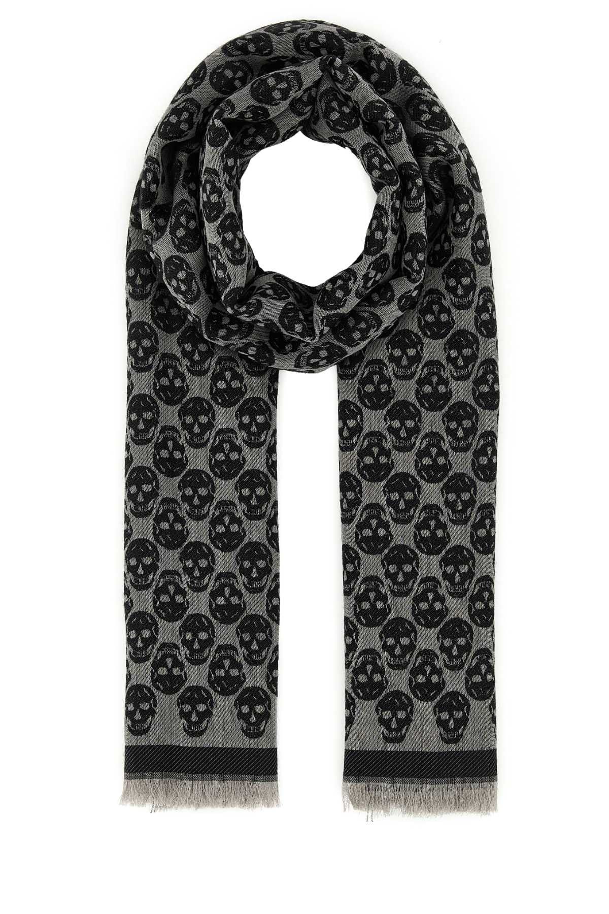 Alexander McQueen Embroidered Wool Blend Foulard Size ONE SIZE - 1 Thumbnail