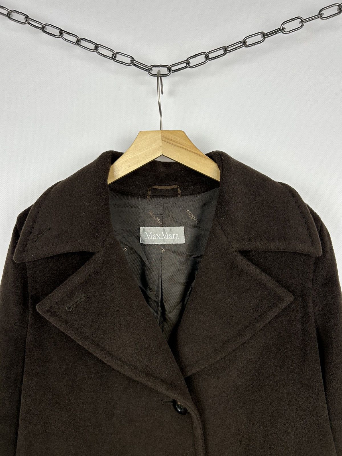 Max Mara Max Mara Lana Virgin Wool Coat Avant Garde Women’s Size 14 Size L / US 10 / IT 46 - 2 Thumbnail