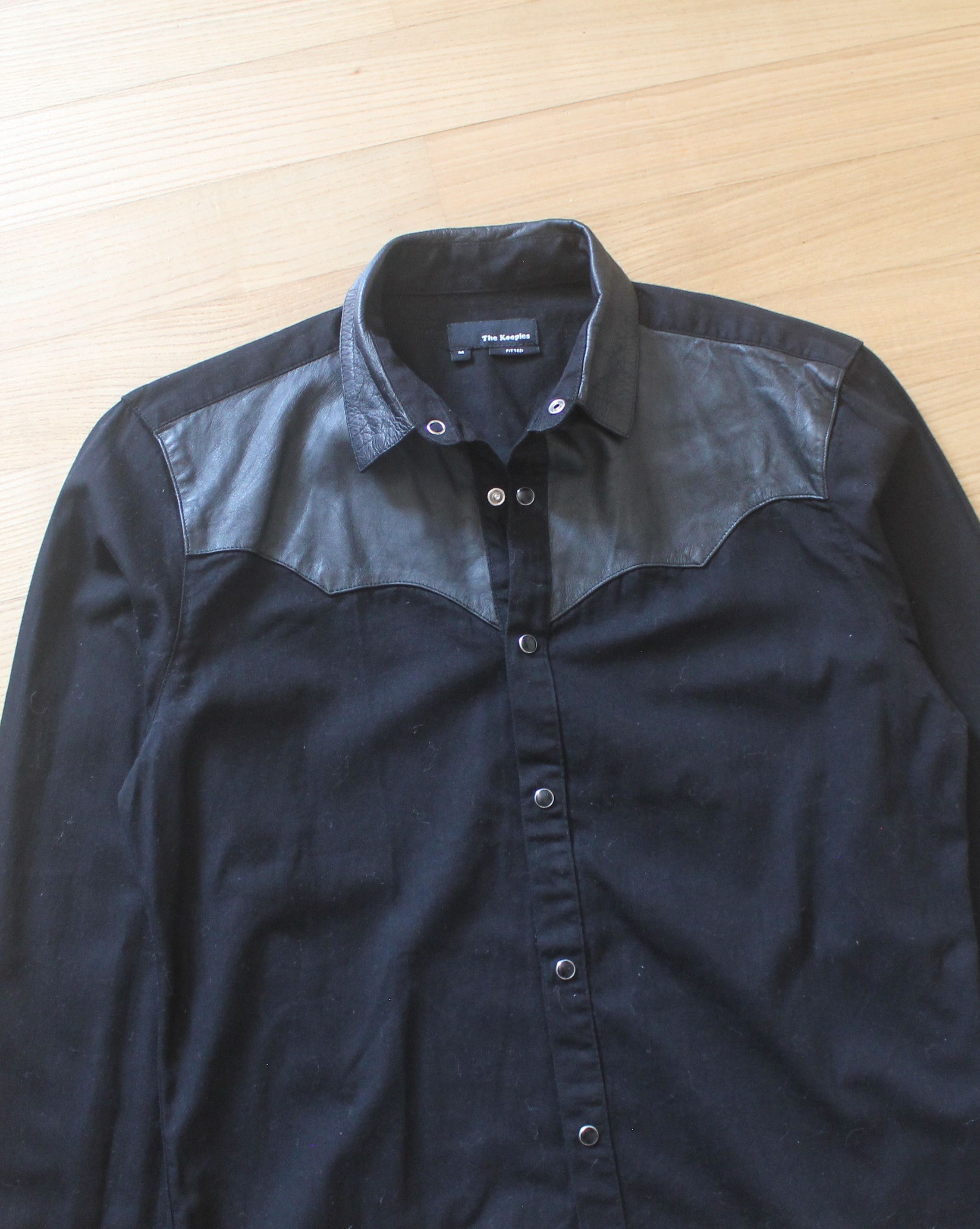 The Kooples The Kooples Black Lambskin Shirt Size US M / EU 48-50 / 2 - 5 Thumbnail