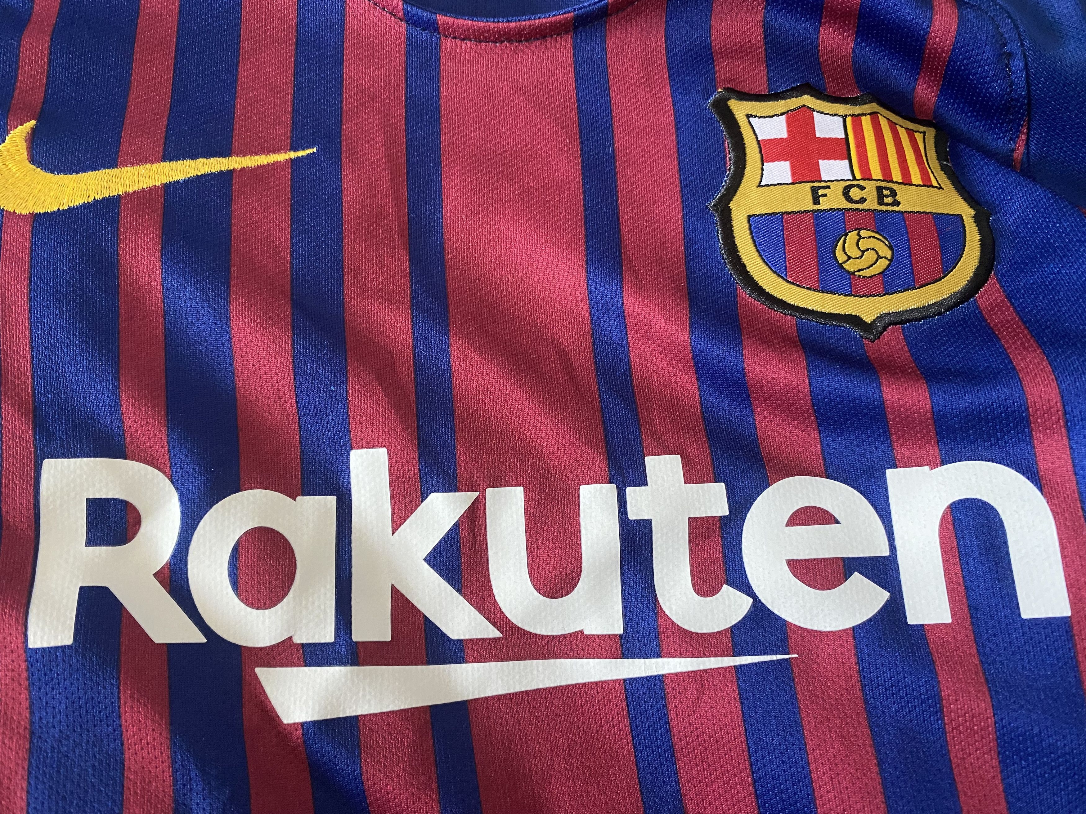 Nike F.C. BARCELONA #10 MESSI 2017 - 2018 Nike children - UNIQUE Size US XXS / EU 40 - 6 Thumbnail