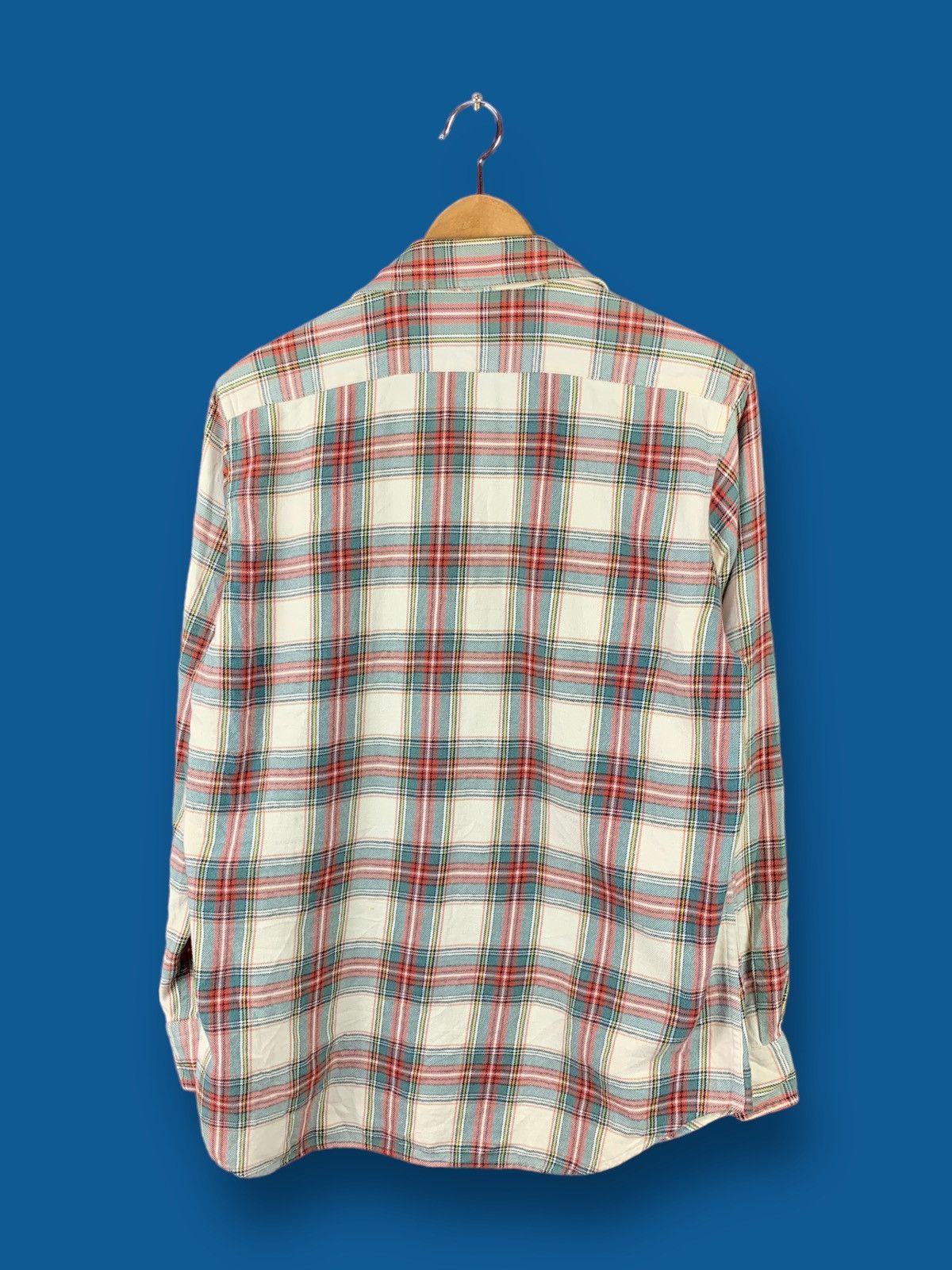 Japanese Brand × Uniqlo Steals! Uniqlo Double Pocket Flannel Plaid Checkered Shirt Size US M / EU 48-50 / 2 - 2 Thumbnail