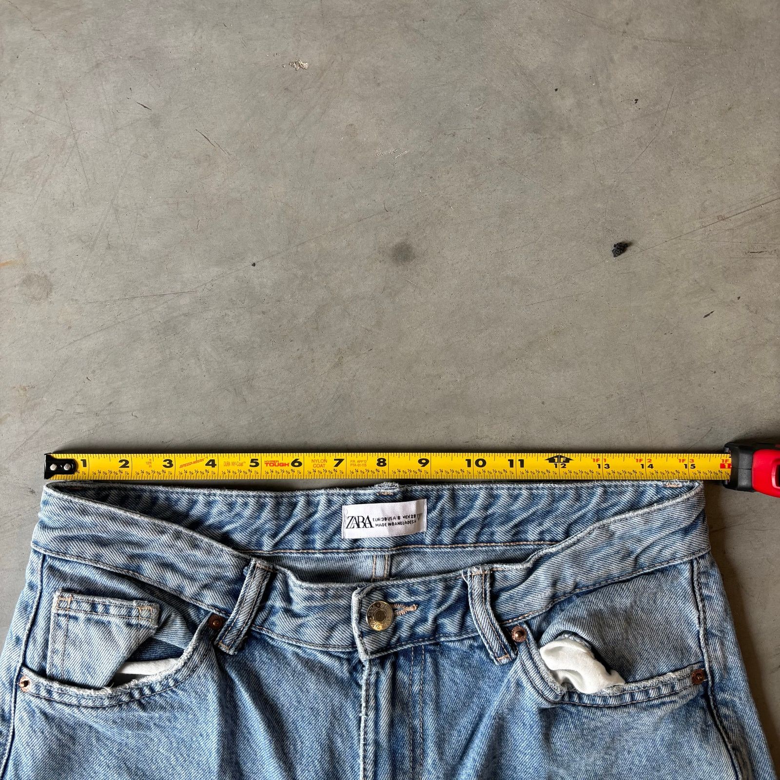 Zara y2k faded lightwashed baggy distressed jeans Size US 30 / EU 46 - 2 Thumbnail