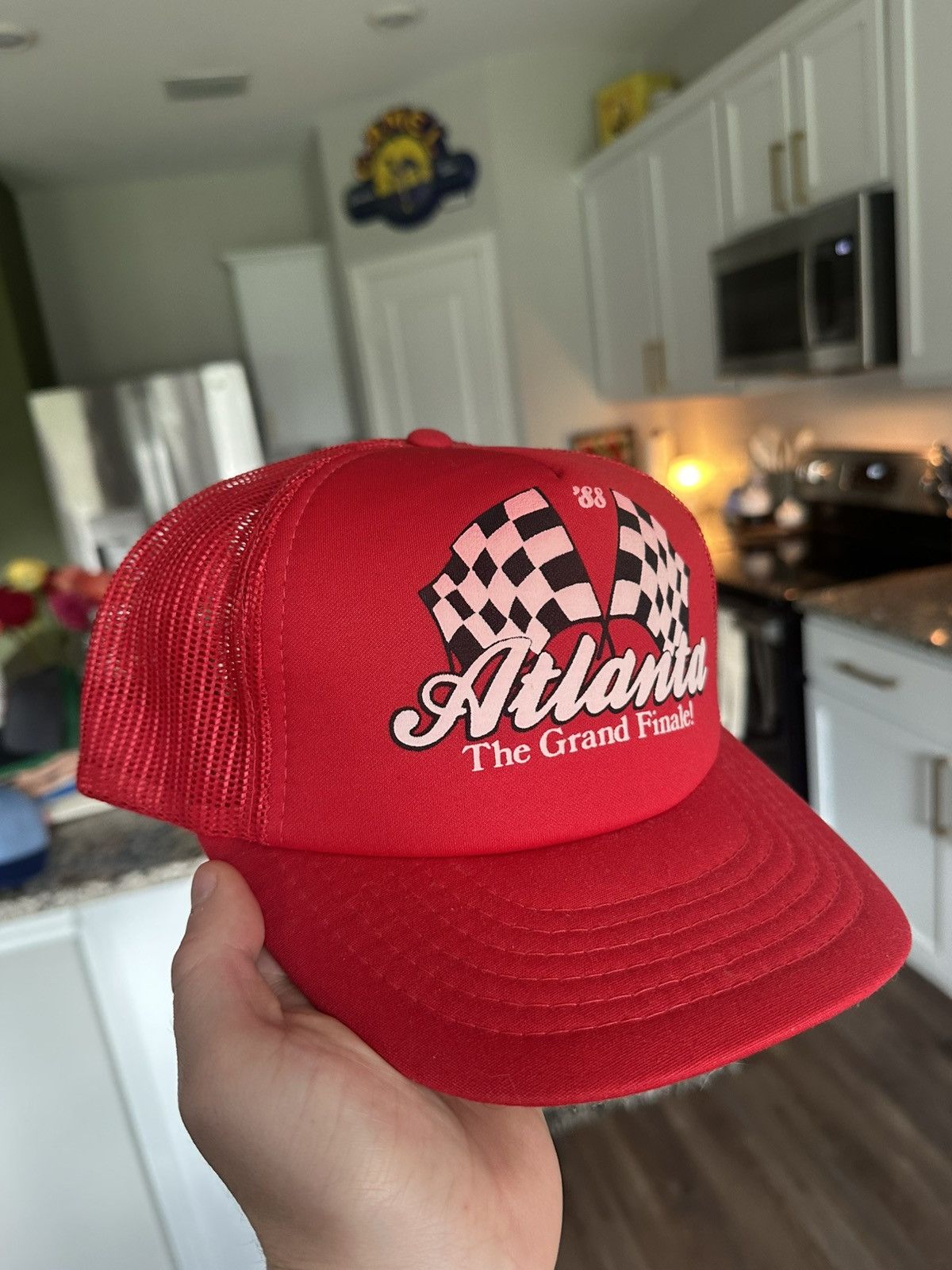 Vintage 1988 Vintage Atlanta Raceway '88 Grand Finale! Trucker Hat Size ONE SIZE - 2 Thumbnail