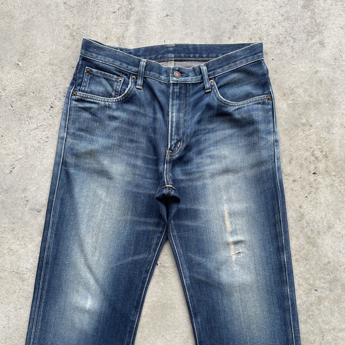 Edwin Vintage Edwin Japan Distressed Jeans Denim Pants Faded W32 Size US 32 / EU 48 - 3 Thumbnail