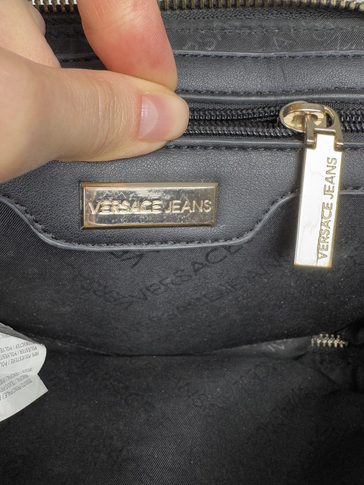 Versace Jeans Couture Versace Jeans Couture big logo faux leather clutch bag Size ONE SIZE - 9 Thumbnail
