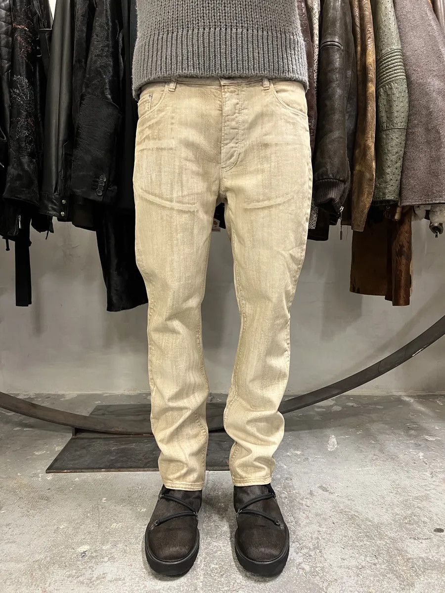 Prada SS2007 Prada Creamy Painted Effect Denim Pants Size US 31 - 2 Thumbnail