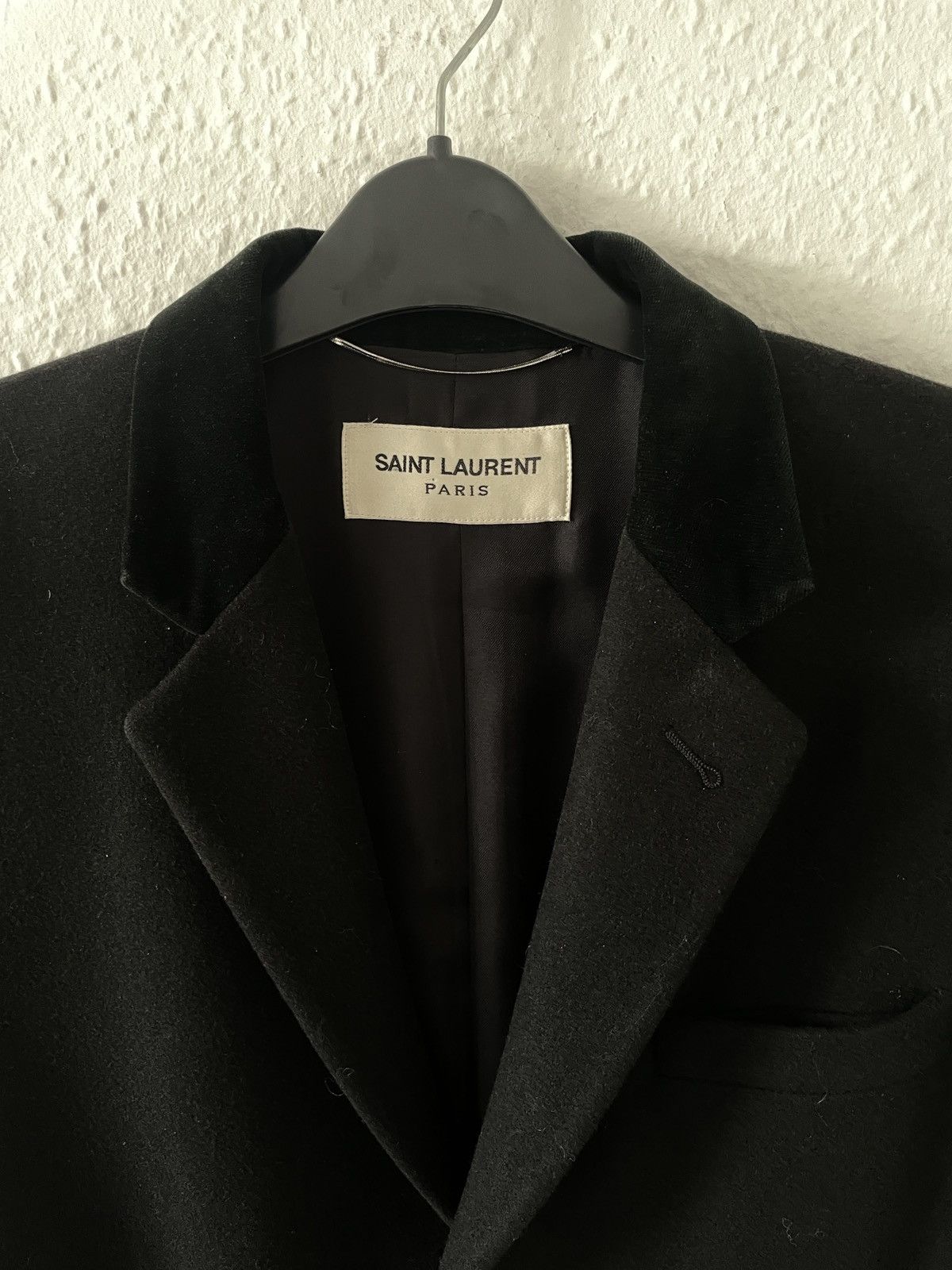 Saint Laurent Paris Saint Laurent FW13 Velvet collar coat Size US S / EU 44-46 / 1 - 2 Thumbnail