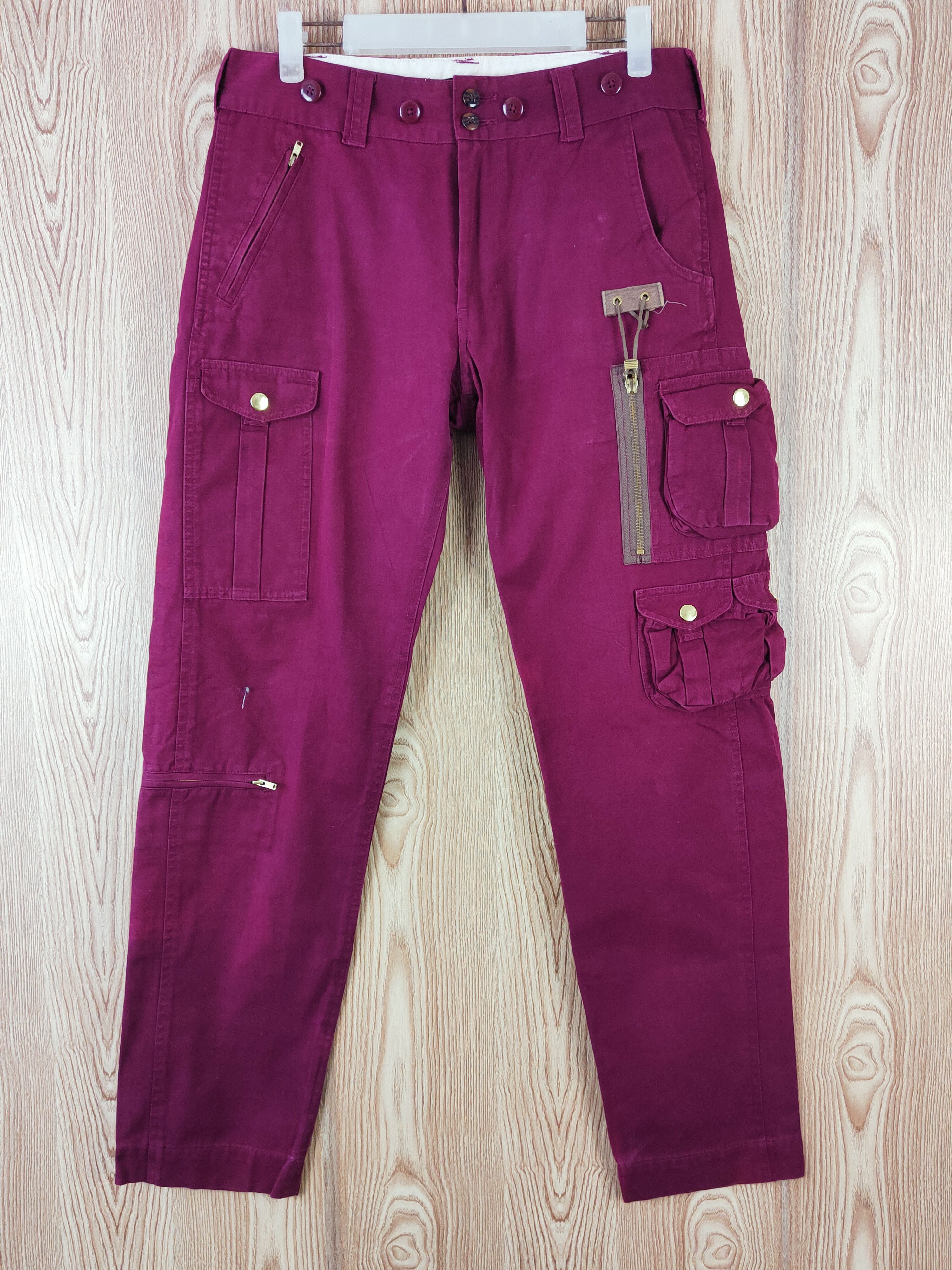 Neutral Infinity Purple Multipocket Cargo Pants#W0119
