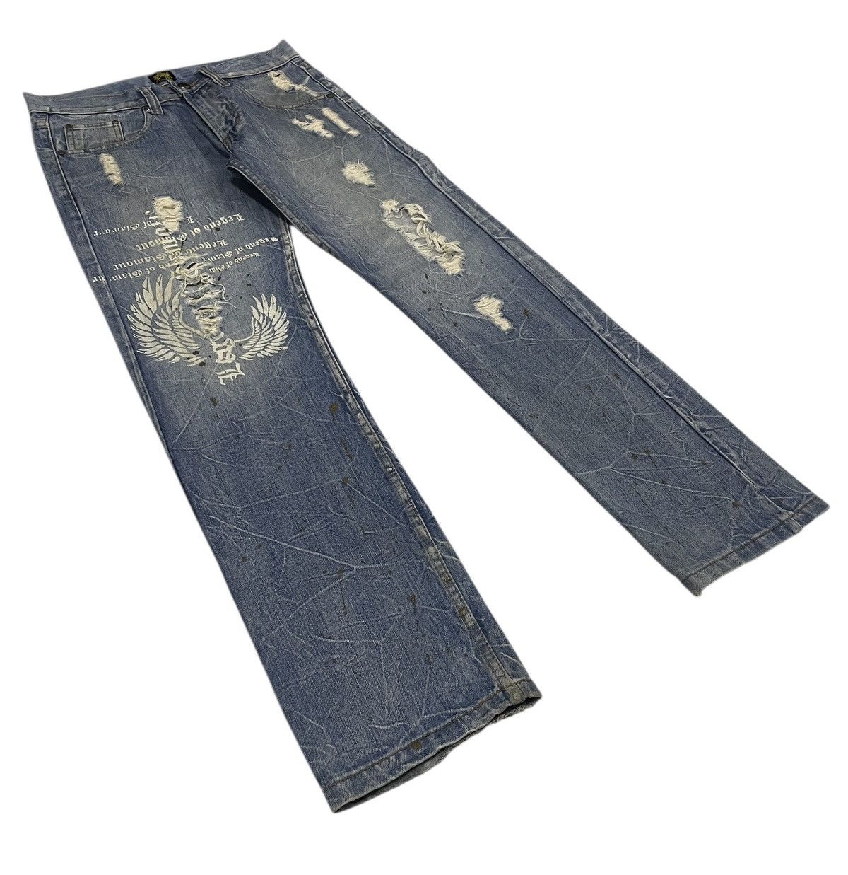 Hysteric Glamour LegendOfGlamour Distressed Jeans Size US 33 - 3 Thumbnail