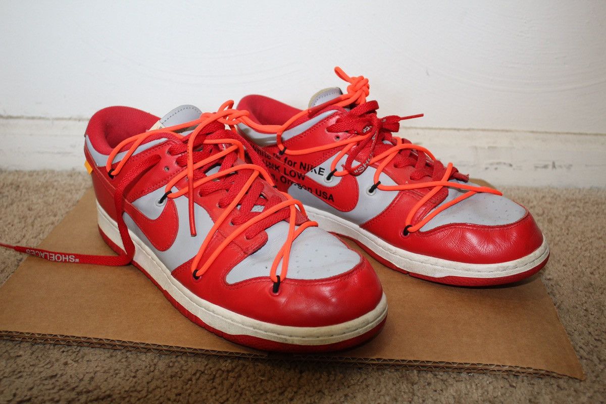 Nike Off-White Nike Dunk Low Size US 11 / EU 44 - 2 Thumbnail