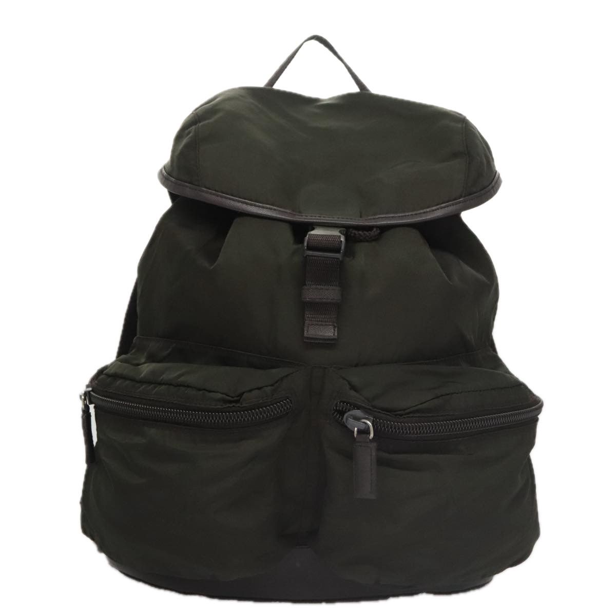 Prada Re-Nylon Khaki Synthetic Backpack Bag (Pre-Owned) Size ONE SIZE - 1 Thumbnail