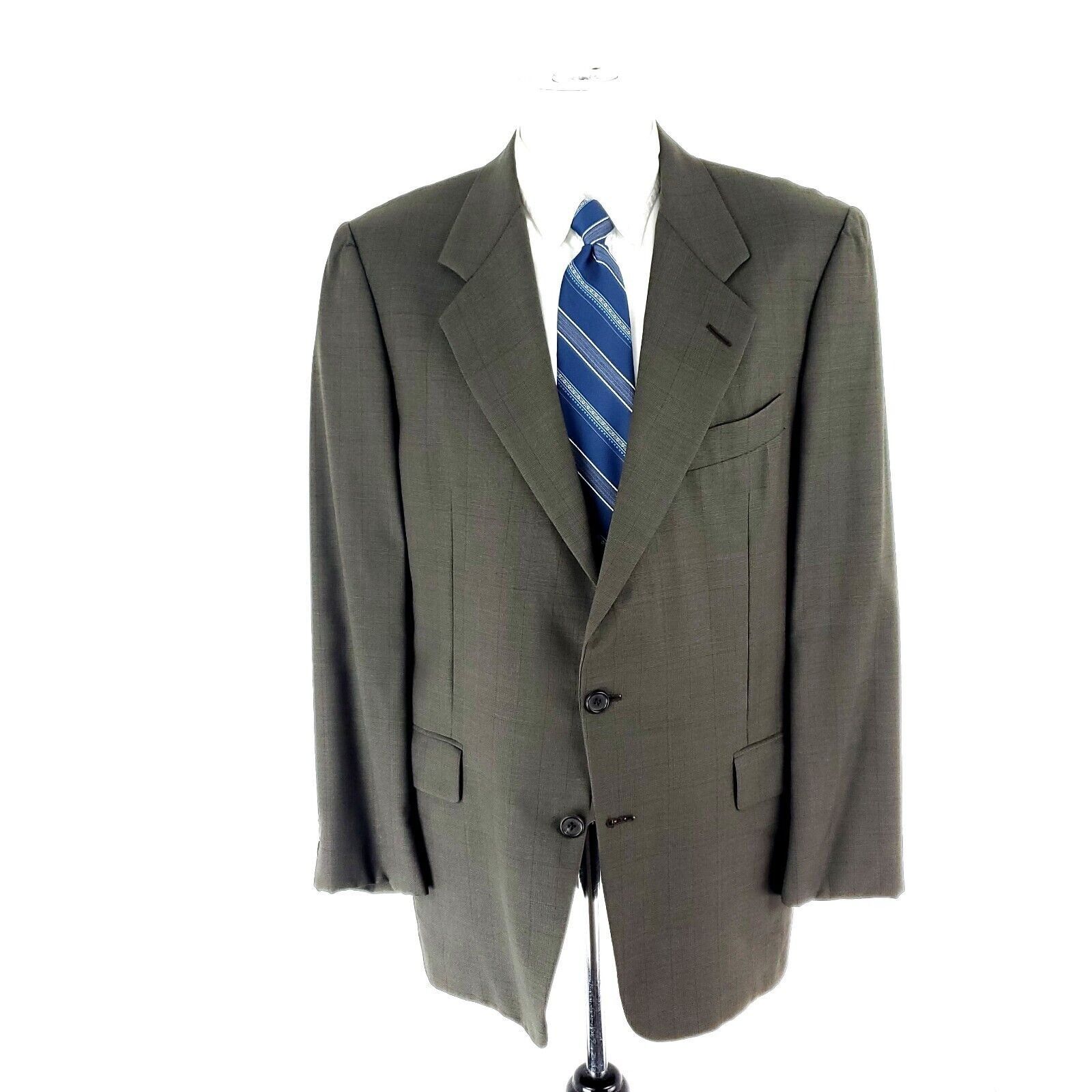 Hickey Freeman Hickey Freeman Wool Boardroom 2 Button Blazer 40R Green Glen Size 40R - 3 Thumbnail