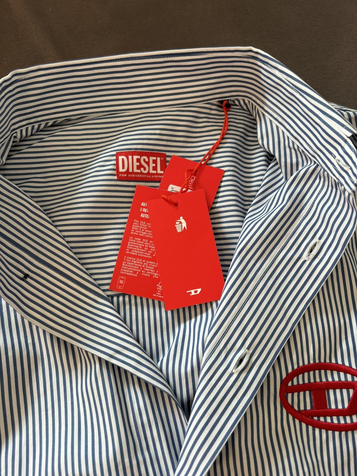 Diesel Diesel striped shirt Size US L / EU 52-54 / 3 - 3 Thumbnail