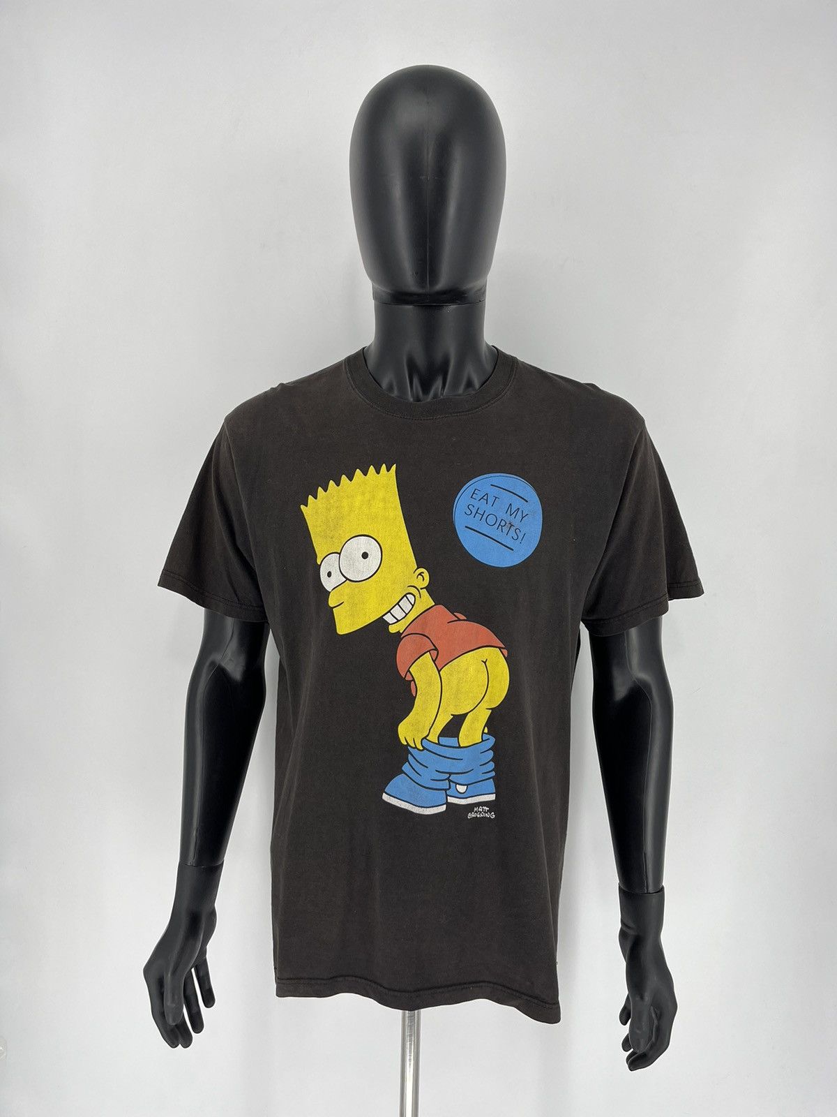 The Simpsons Vintage Bart Simpsons Eat My Shorts! Faded Graphic Tee L Size US L / EU 52-54 / 3 - 2 Thumbnail