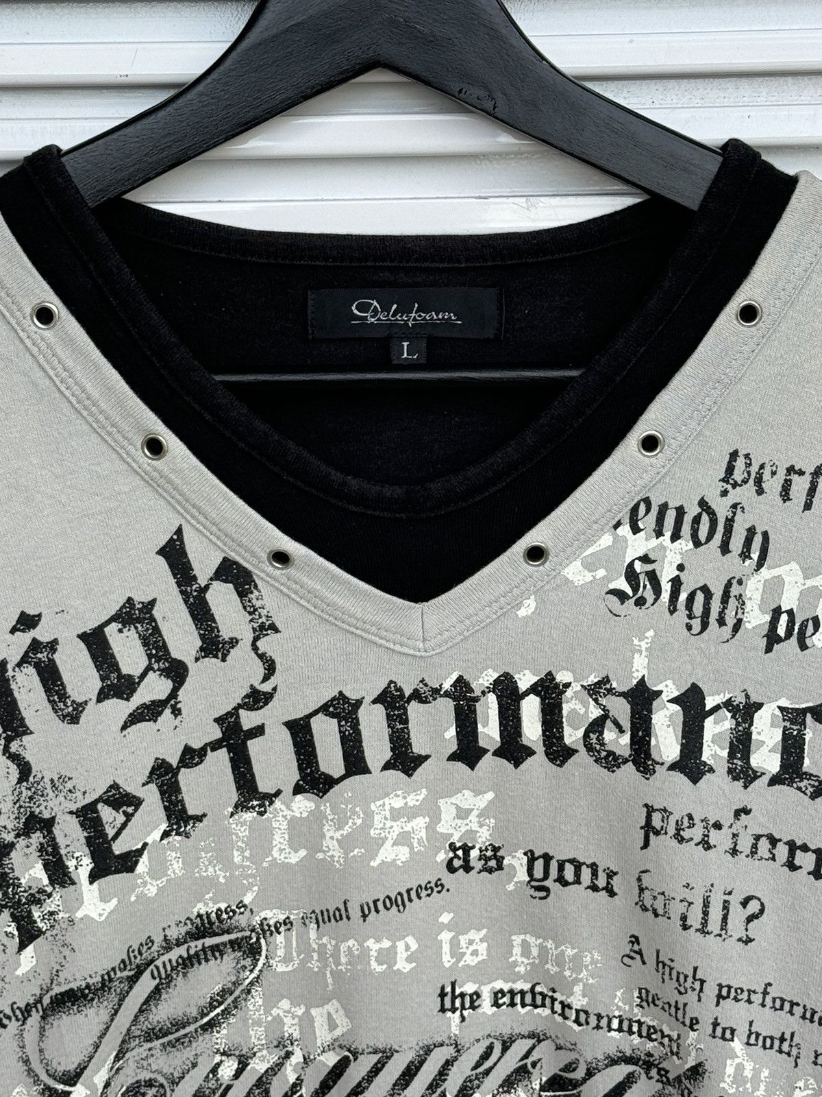 Japanese Brand Punk! Delufoam Poem Riot Tees Size US L / EU 52-54 / 3 - 3 Thumbnail