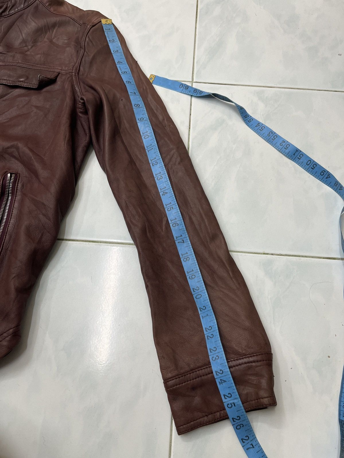 Genuine Leather 🔥🔥🔥ARCHIVE BLUE WORK LAMB SKIN LEATHER JACKET Size US S / EU 44-46 / 1 - 20 Thumbnail