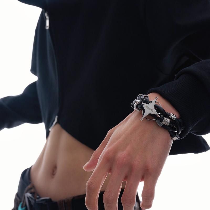 Jewelry Star Retro Bracelet Y2K Punk Chain Gotch Bracelets Chains Size ONE SIZE - 4 Thumbnail