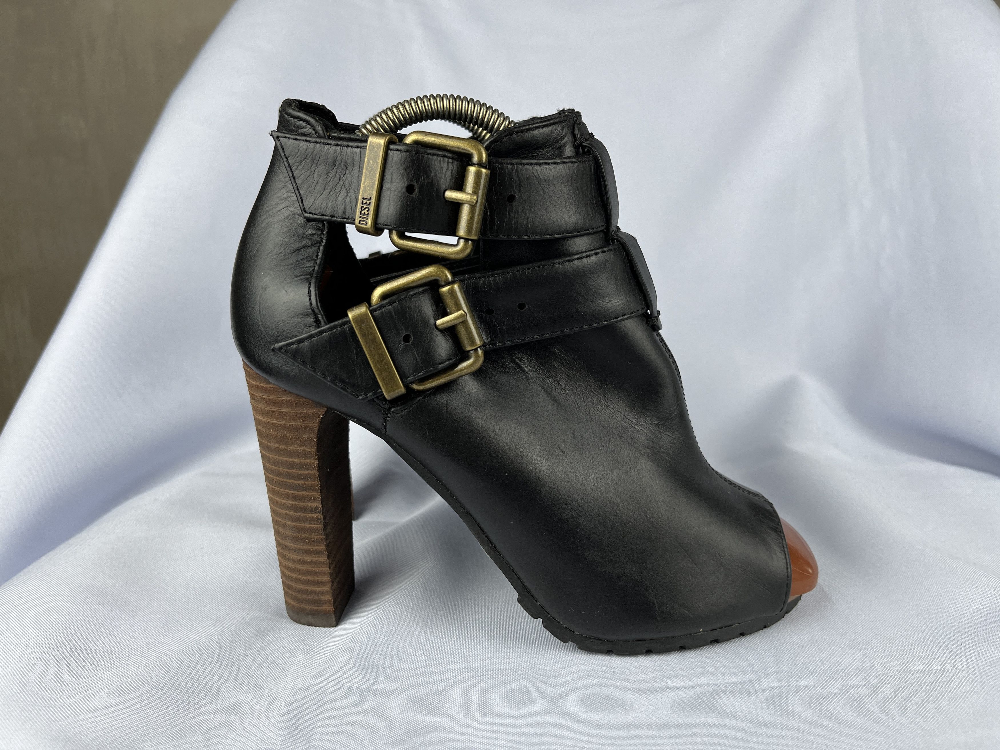 Diesel Diesel Leather Belts Peep Toes Heels Size US 6 / IT 36 - 2 Thumbnail