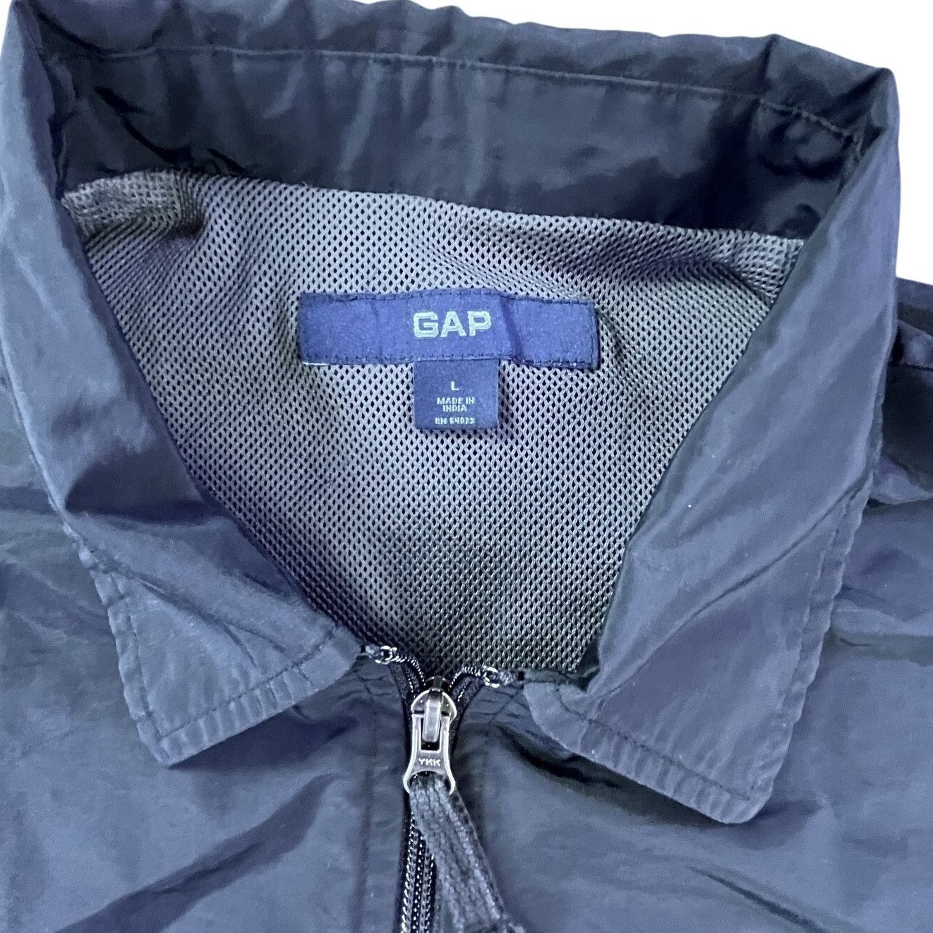 Gap Vintage GAP Boxy Black Windbreaker-Y2K Gorpcore-Mens L 25x27 Size US L / EU 52-54 / 3 - 2 Thumbnail