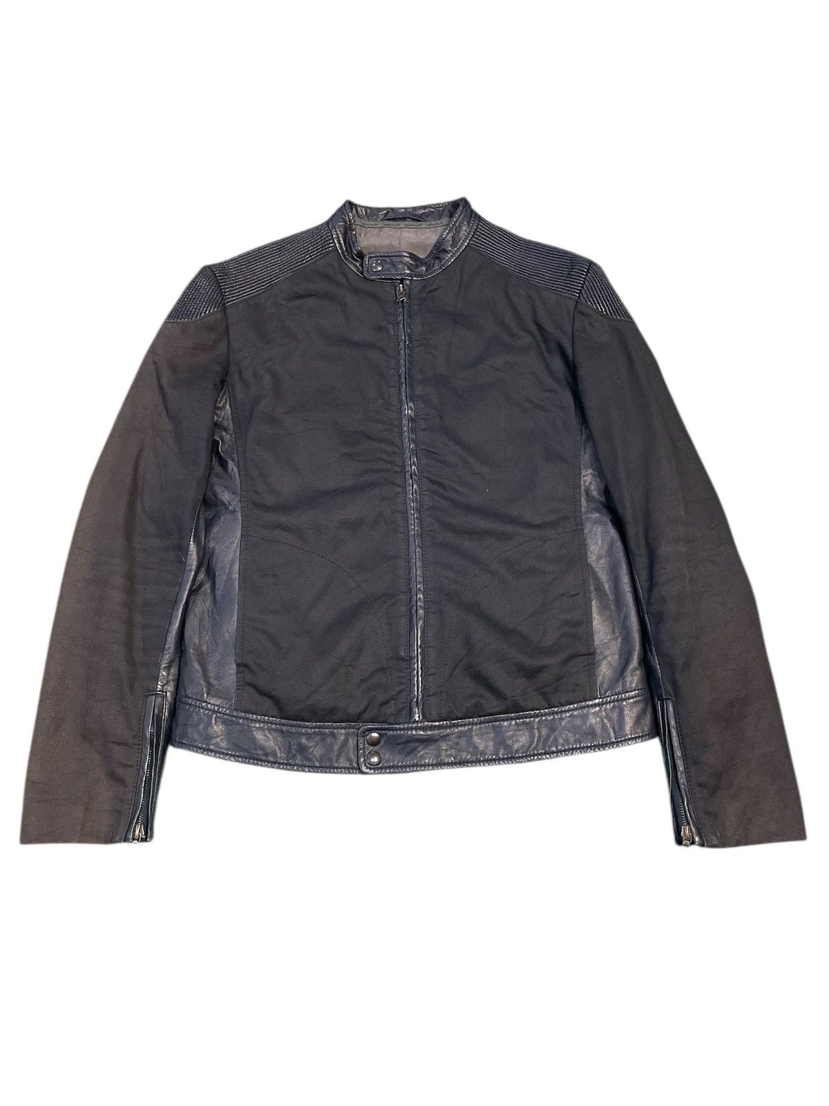 KMRii Quattrocchi Biker Leather Jacket Size US M / EU 48-50 / 2 - 1 Thumbnail