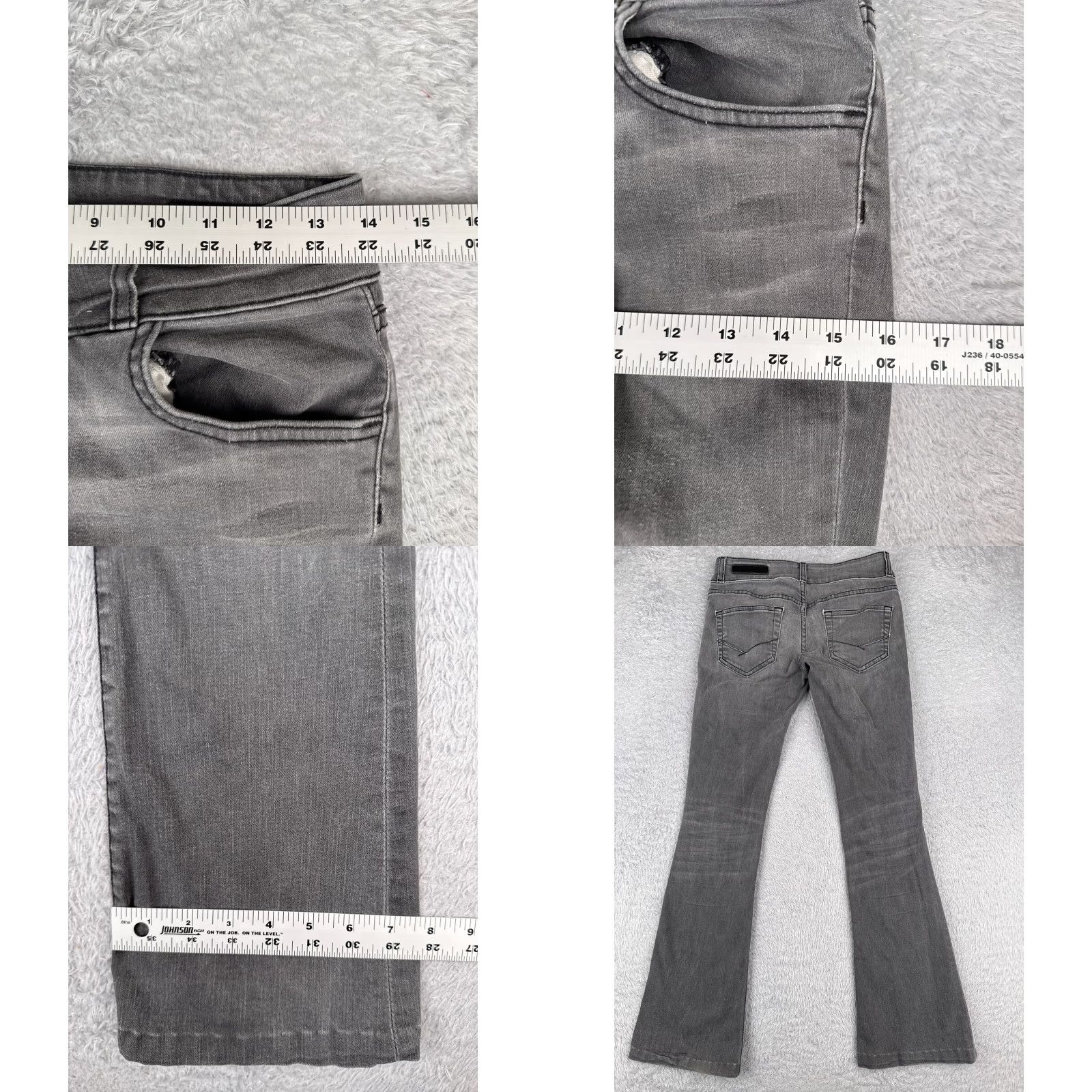 Vans VANS Jeans Women Skinny 5 Black Denim Low Rise 28x30 Stretch Distressed Zipper 5-Pocket Design Vintage? No Size 27" / US 4 / IT 40 - 9 Thumbnail