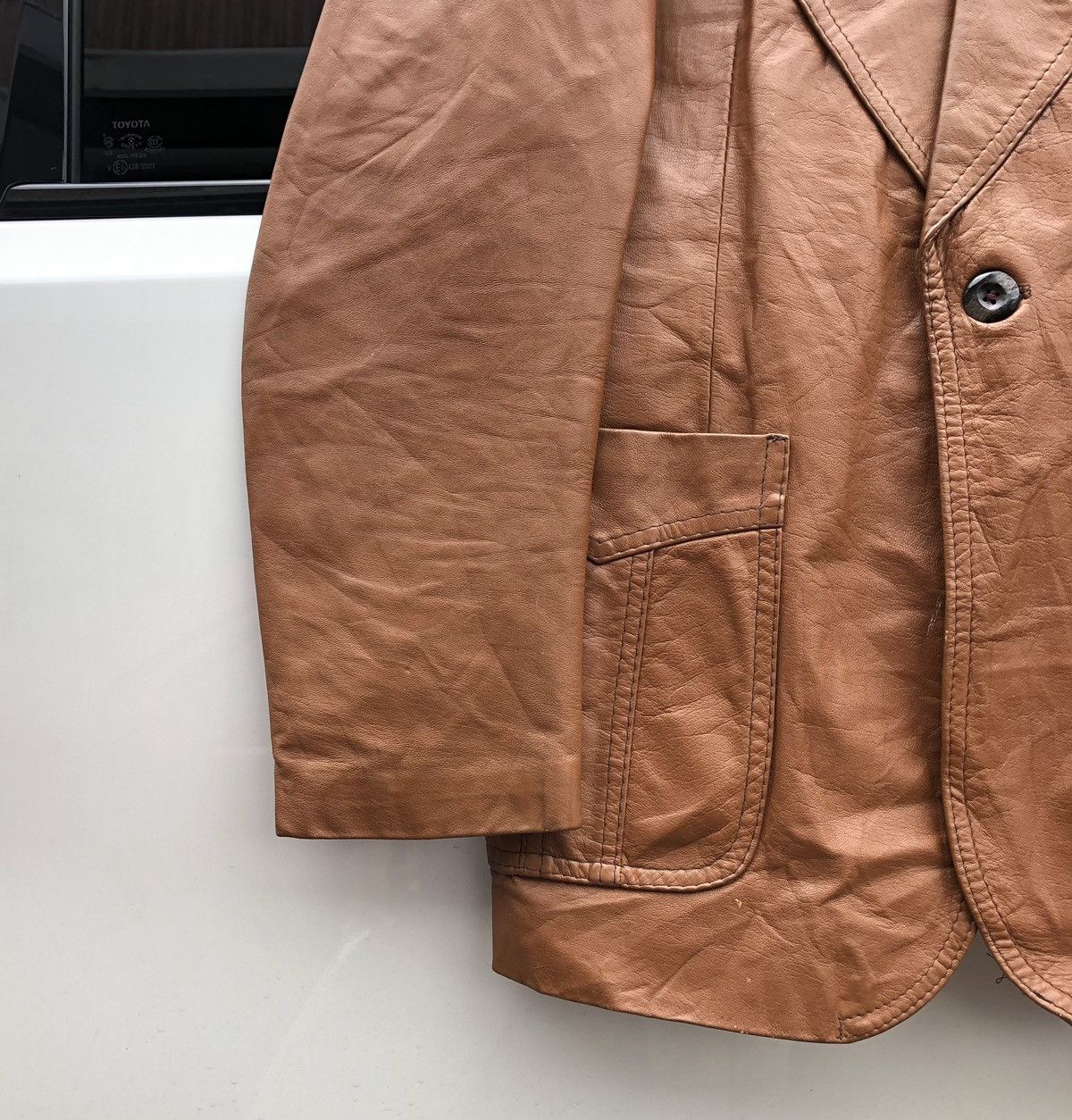 Windsor Smith Vintage WINDSOR Leatherwear Brown Jacket Made In England 🏴󠁧󠁢󠁥󠁮󠁧󠁿 Size US L / EU 52-54 / 3 - 4 Thumbnail