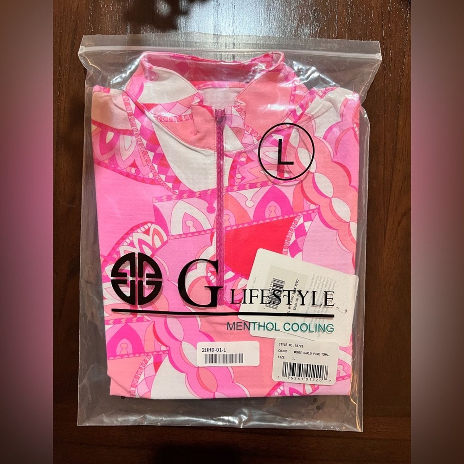 Other G LIFESTYLE GOLF BY GOTTEX Printed Zip Mock Neck Shirt Size L / US 10 / IT 46 - 5 Thumbnail