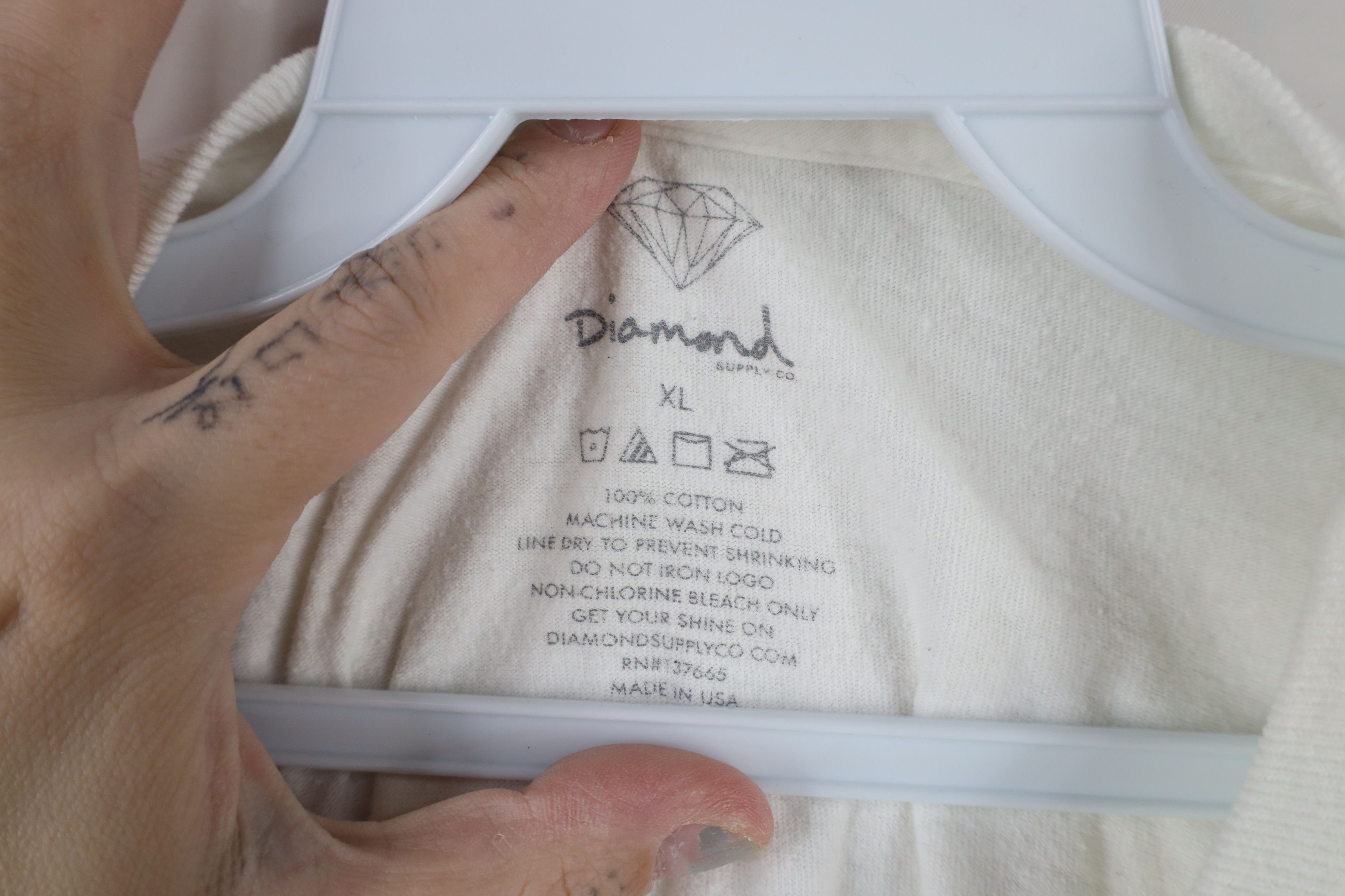 Vintage Vintage 90s Diamond Supply Co Skateboard T-Shirt USA Size US XL / EU 56 / 4 - 6 Thumbnail
