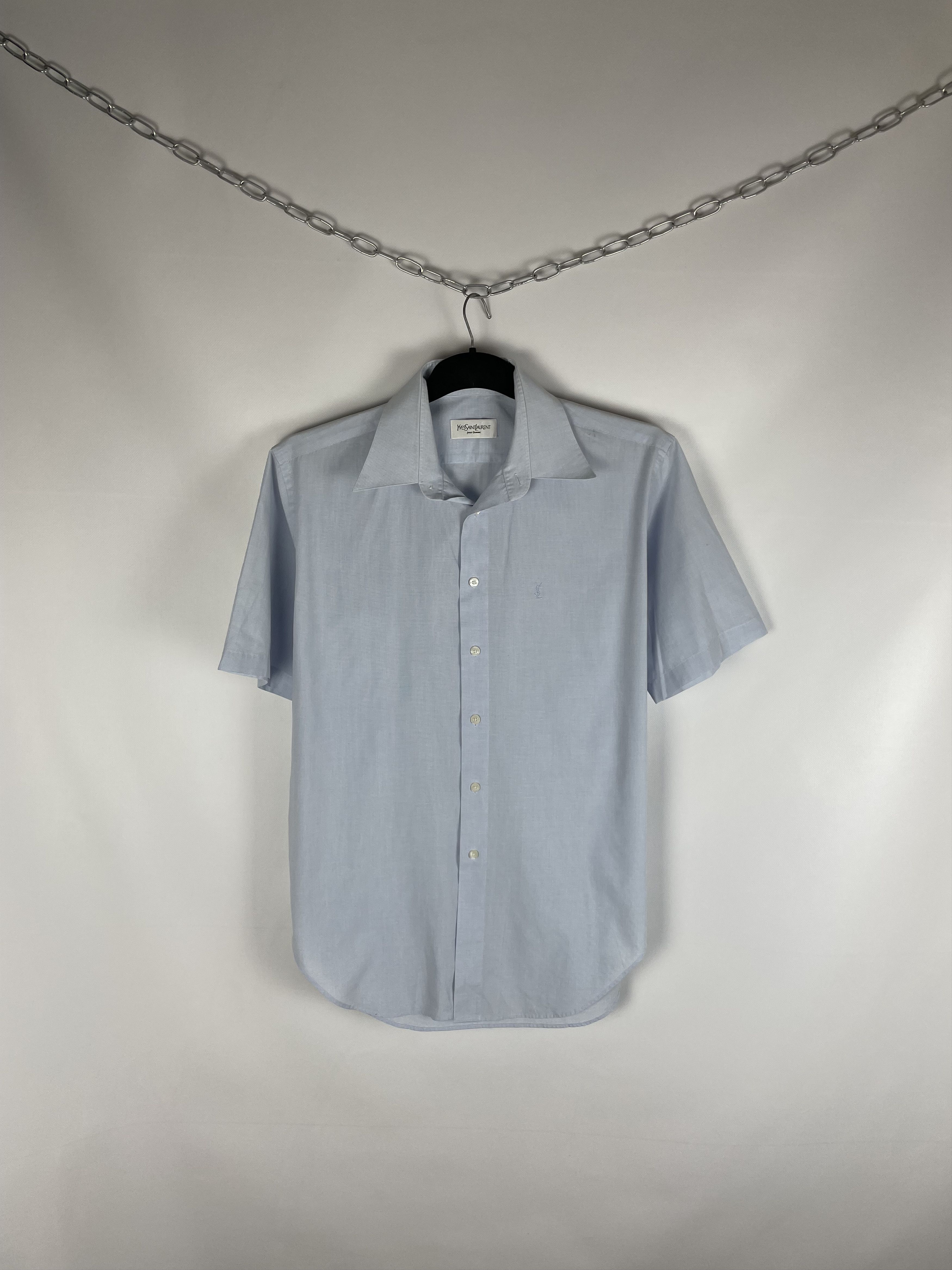 Vintage Vintage Yves Saint Laurent YSL Shirt Button Up Rare Size US L / EU 52-54 / 3 - 1 Thumbnail