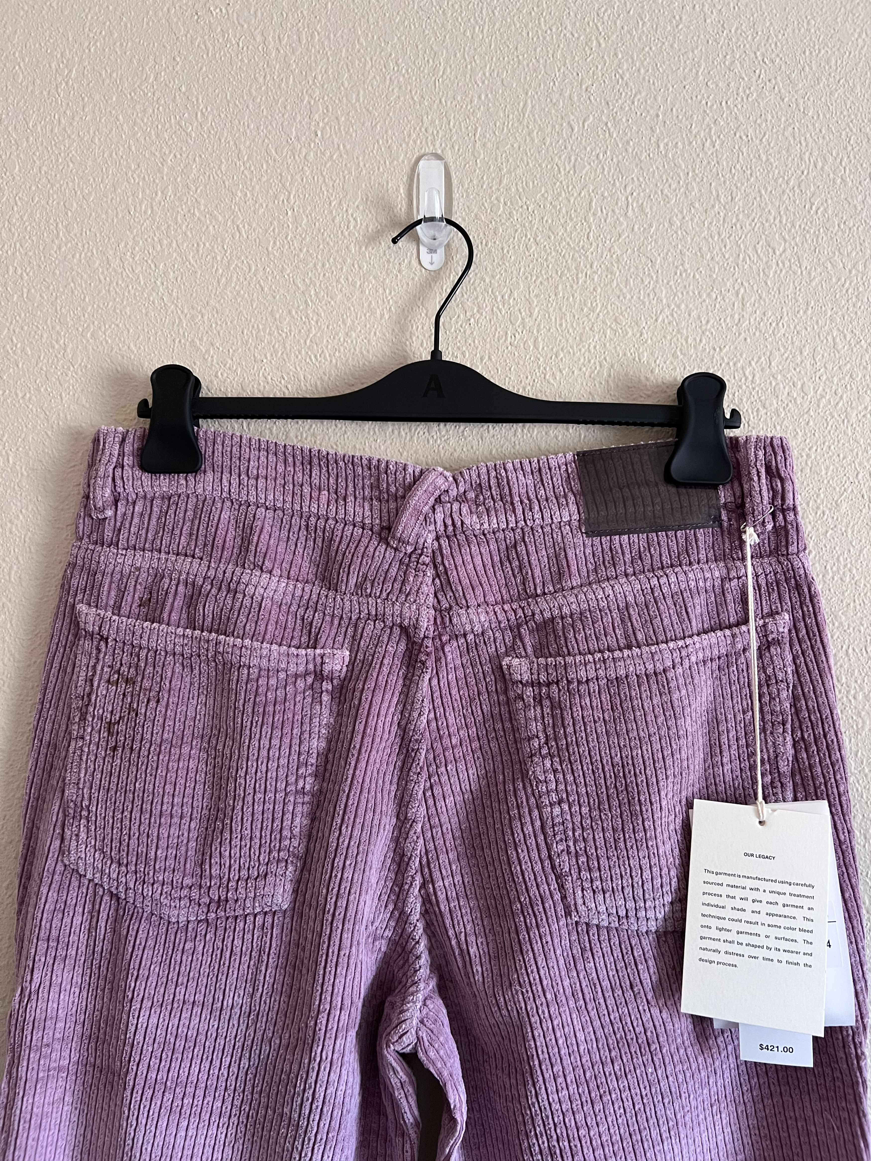 Our Legacy Our Legacy 70s Cut Corduroy Pants Antique Pink Rustic Cord Size US 34 / EU 50 - 5 Thumbnail