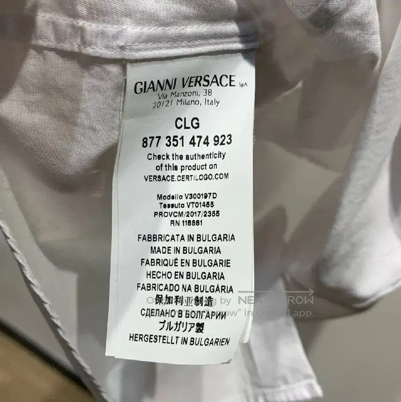 Versace Versace Women's White Cotton Shirt . Size XXS / US 00 / IT 34 - 4 Thumbnail