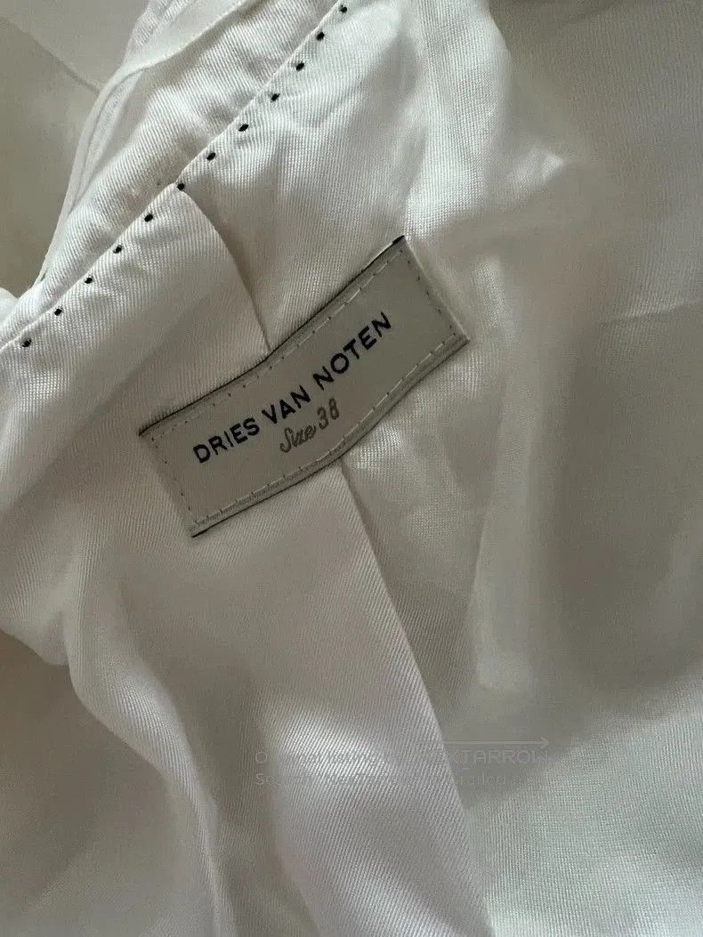 Dries Van Noten Casual Waist-Fitted Suit Jacket with Bow. Size US M / EU 48-50 / 2 - 6 Thumbnail
