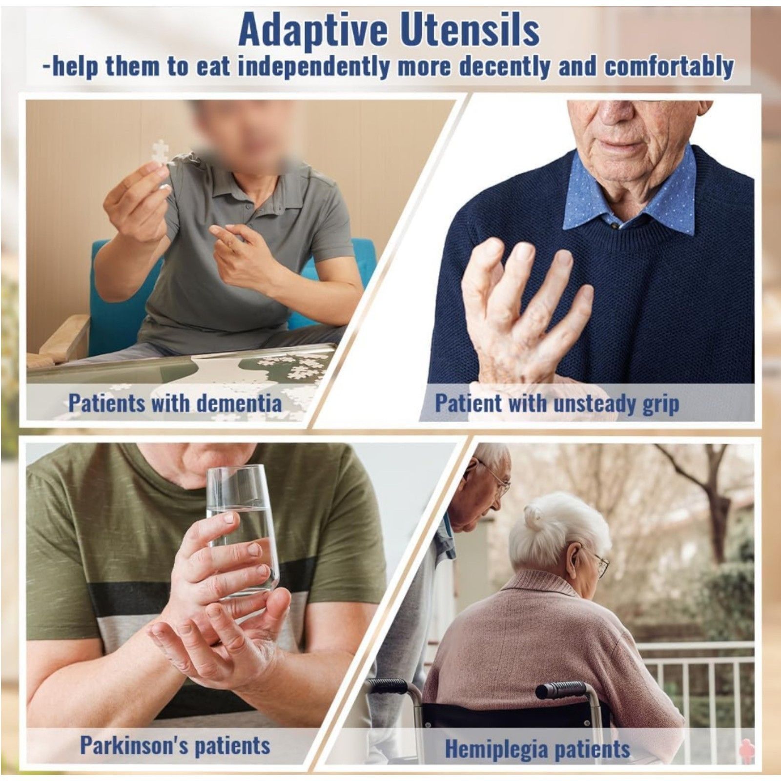 Other Adapted Utensils For Patients With Tremors And Parkinson's D Size ONE SIZE - 8 Thumbnail