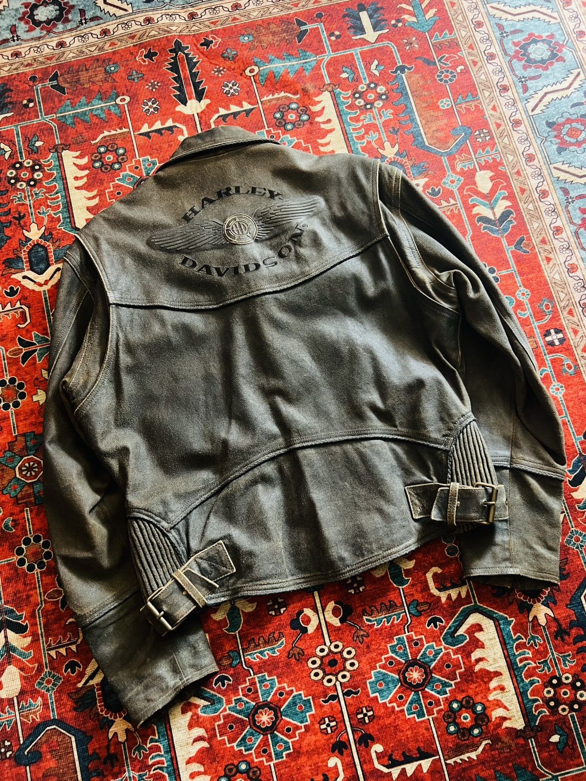 Harley Davidson Vintage Harley Davidson Billings Brown Leather Jacket Size US L / EU 52-54 / 3 - 3 Thumbnail