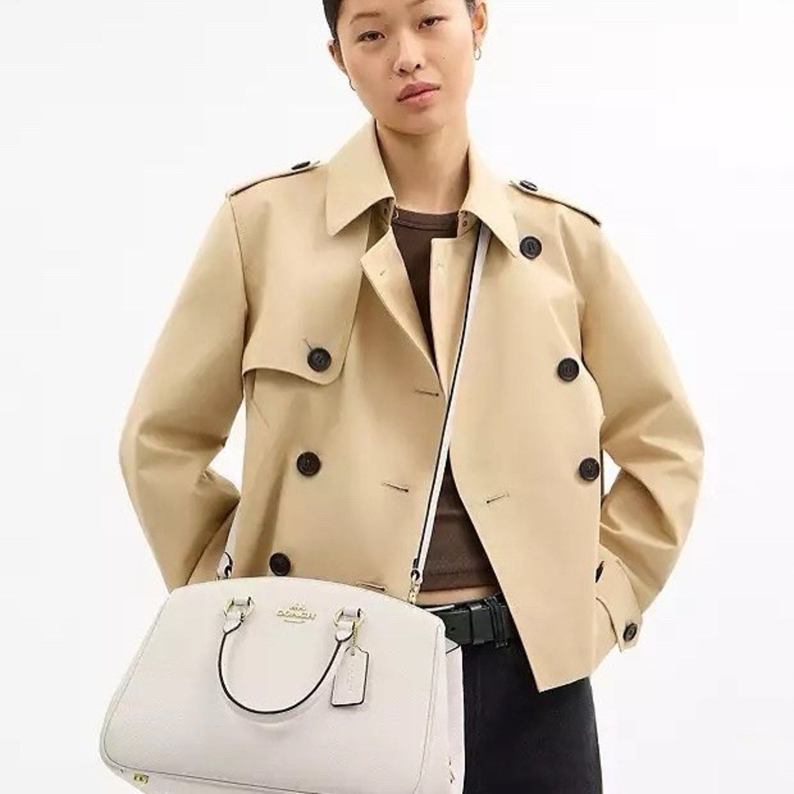 Coach NWT Coach Savannah Leather Carryall Satchel Bag CAL56 Size ONE SIZE - 8 Thumbnail