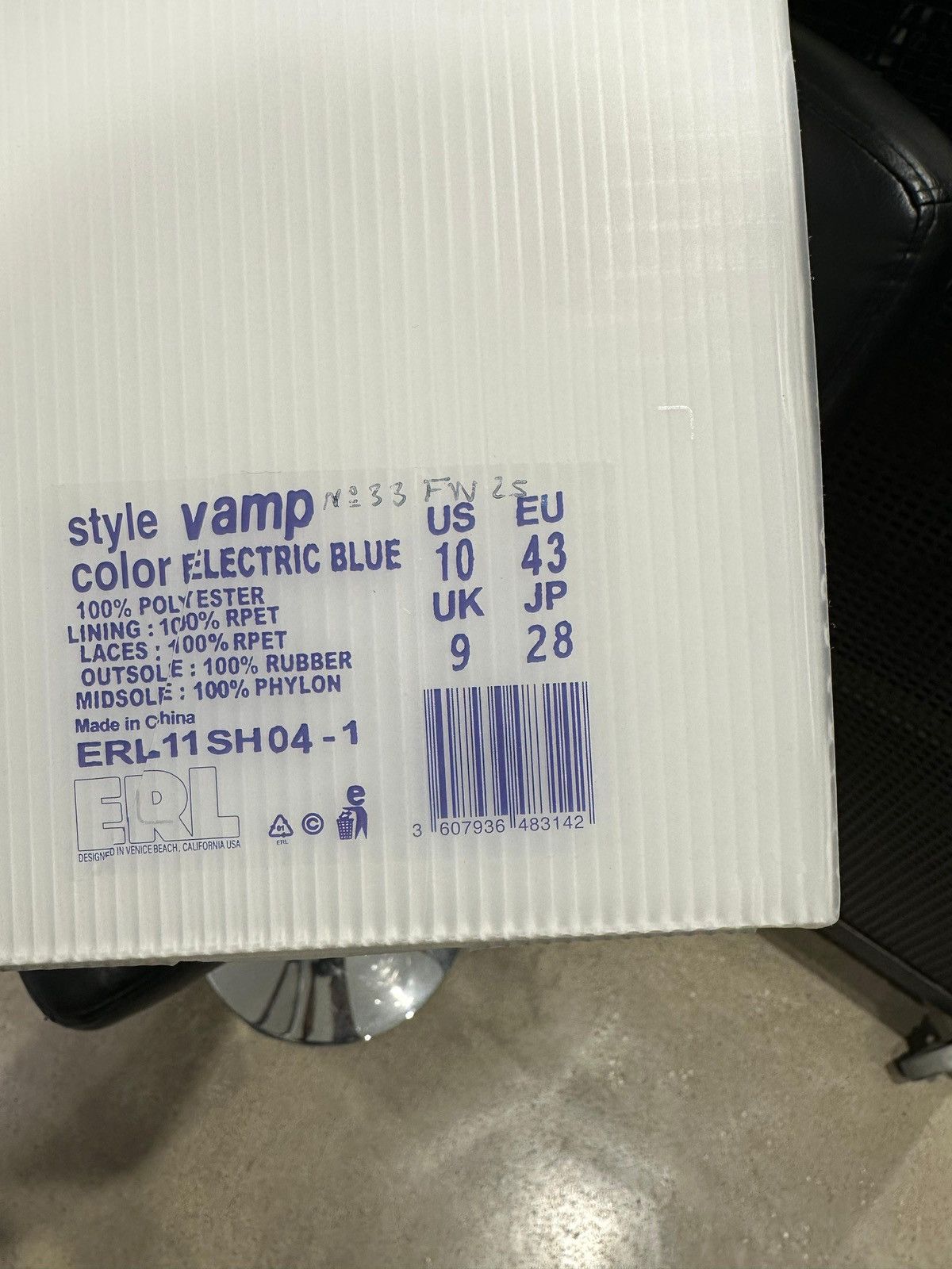 ERL ERL - Vamps Skate Sneaker Blue Size US 10 / EU 43 - 6 Thumbnail
