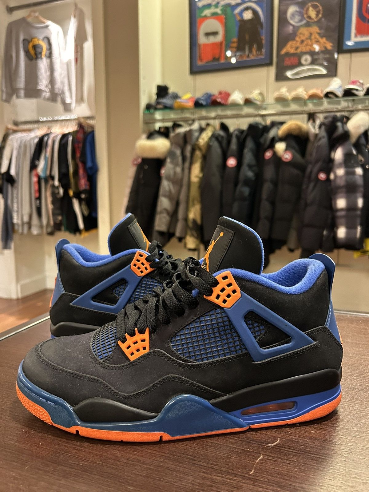 Pre-owned Jordan Brand 4 Retro Cavs Shoes In Black